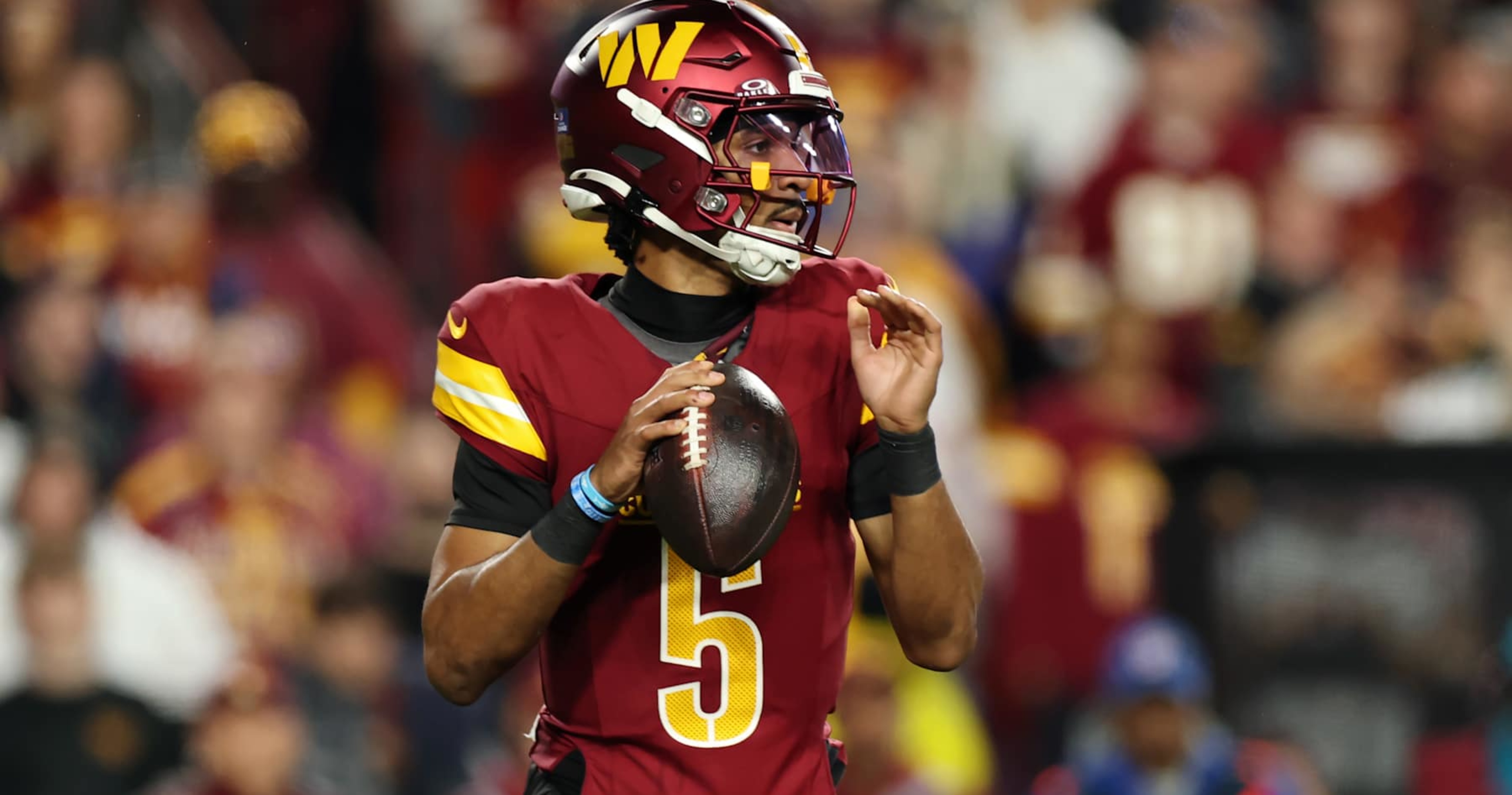 Commanders’ Jayden Daniels Breaks Robert Griffin III’s NFL Rookie QB Rushing Record