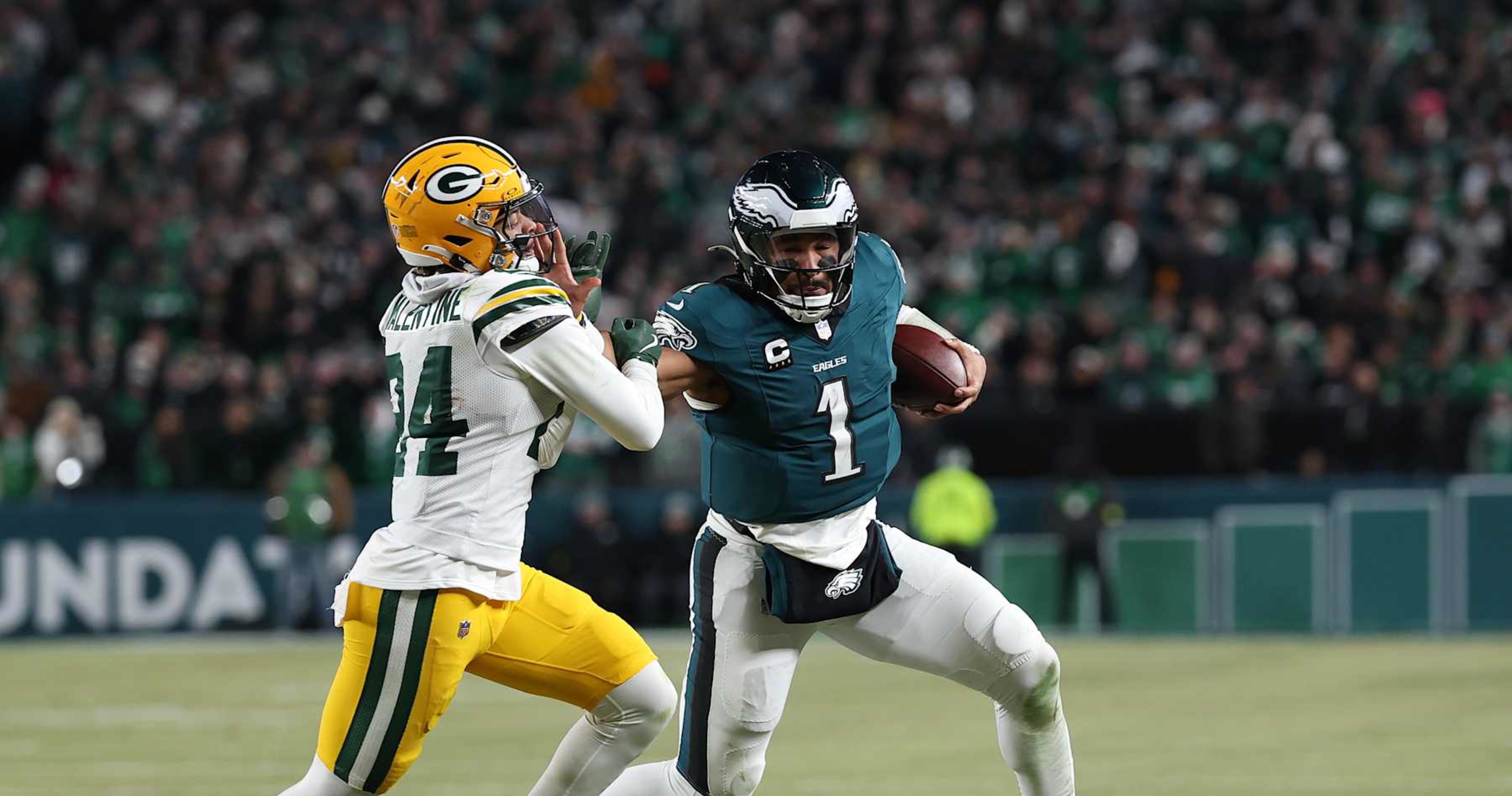 Jalen Hurts, Eagles' Win vs. Packers in 2025 NFL Playoff Bracket Draws