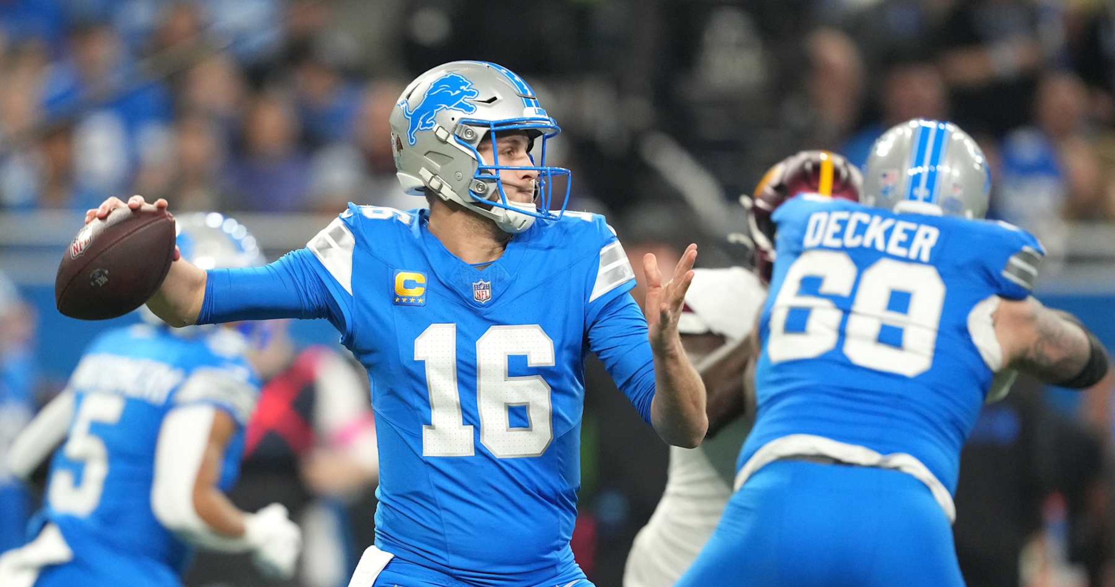 Jared Goff, Lions Blow No. 1 Seed, Ripped By NFL Fans in Playoff Loss to Commanders