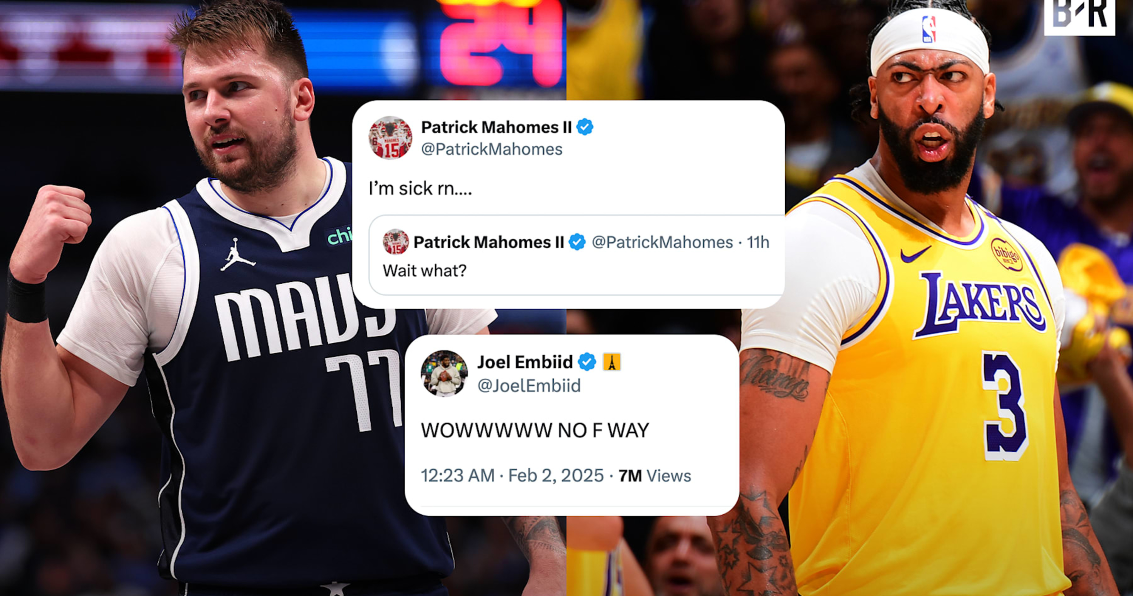 Mahomes, Embiid, Devin Booker & Top Stars React to Lakers’ Luka-Anthony Davis Trade