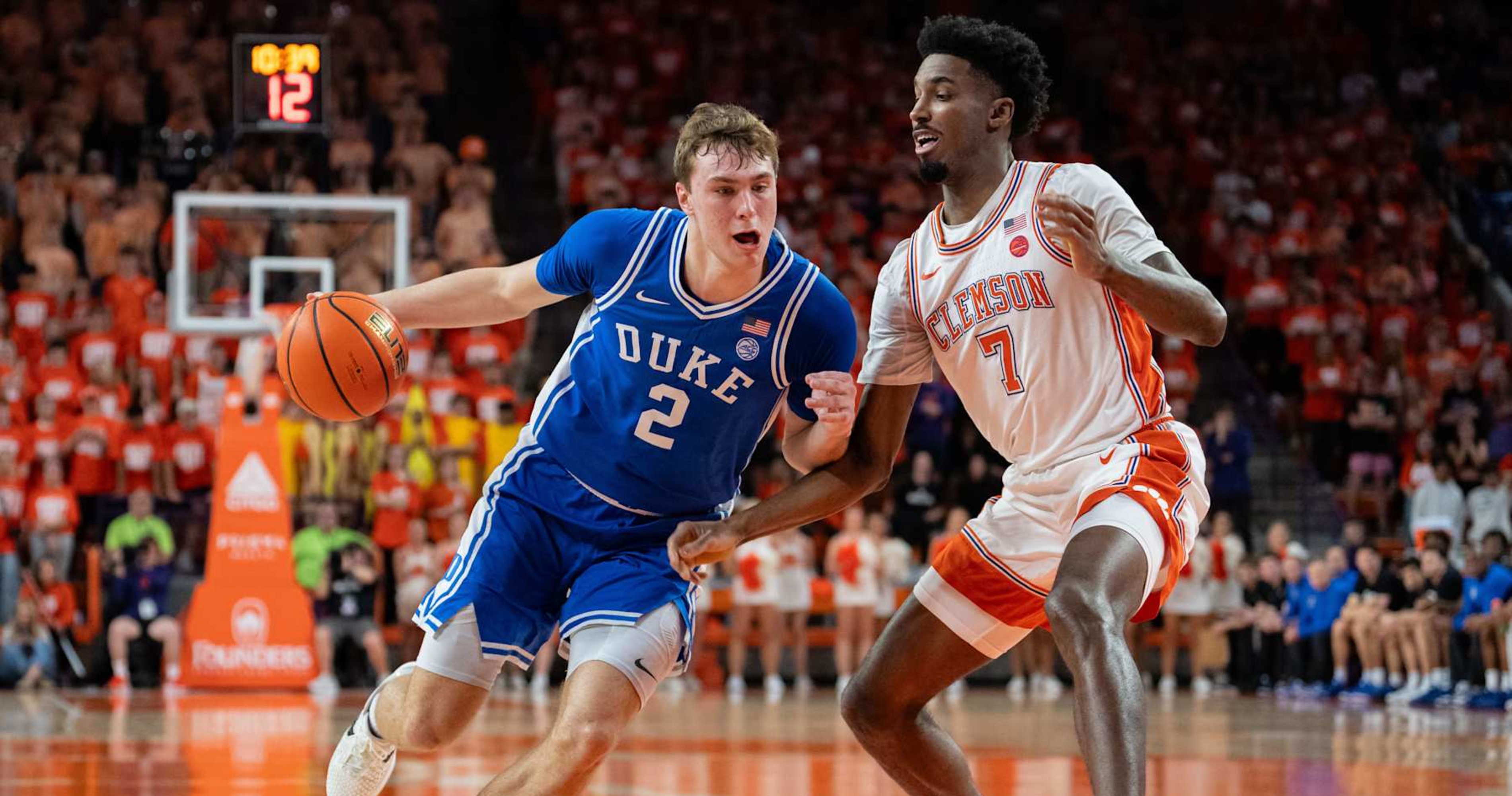 Cooper Flagg, No. 2 Duke Upset By Clemson, Disappoint CBB Fans with 1st ACC Loss