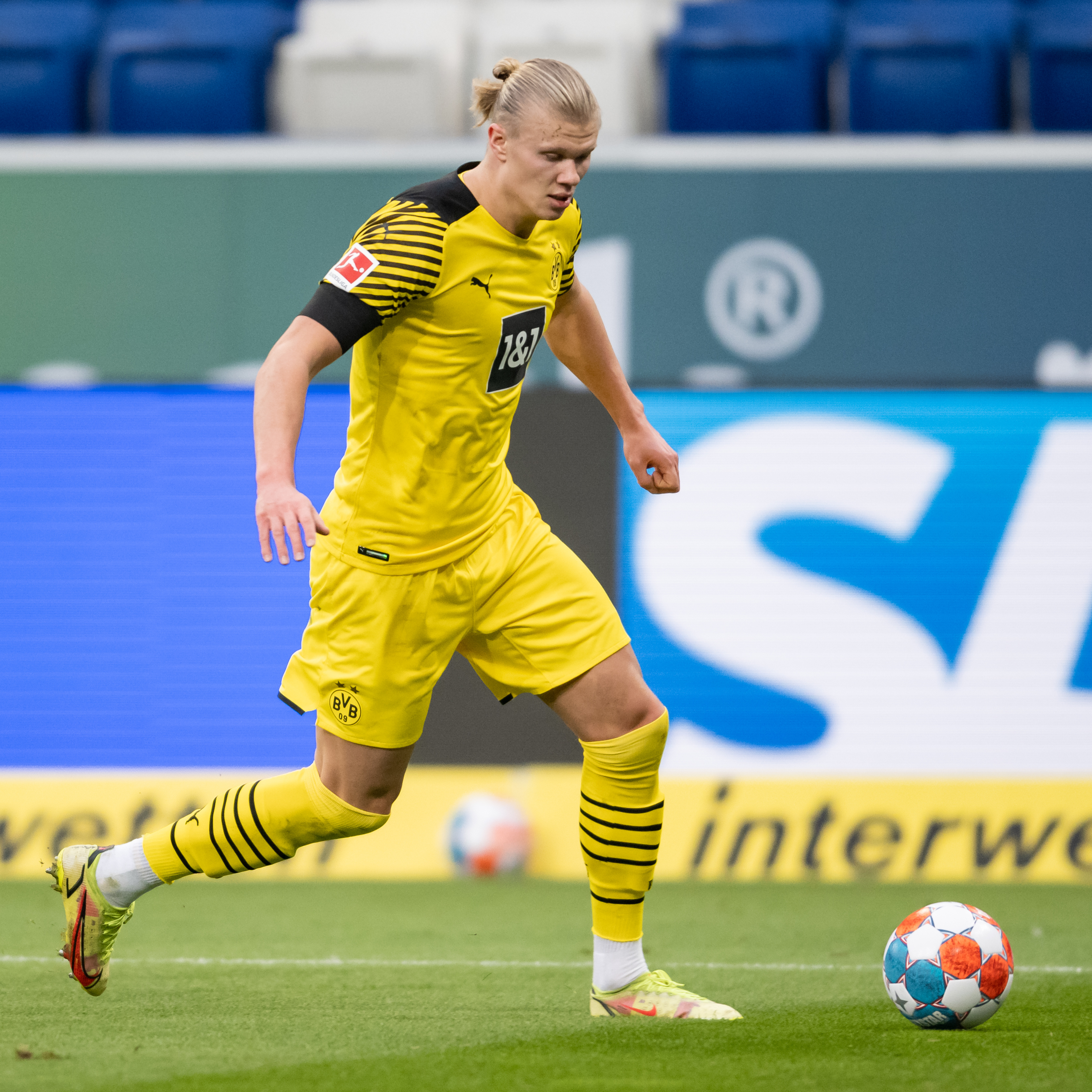 Borussia Dortmund Erling Haaland 9 2021/22 Profi Spieler Heimtrikot 