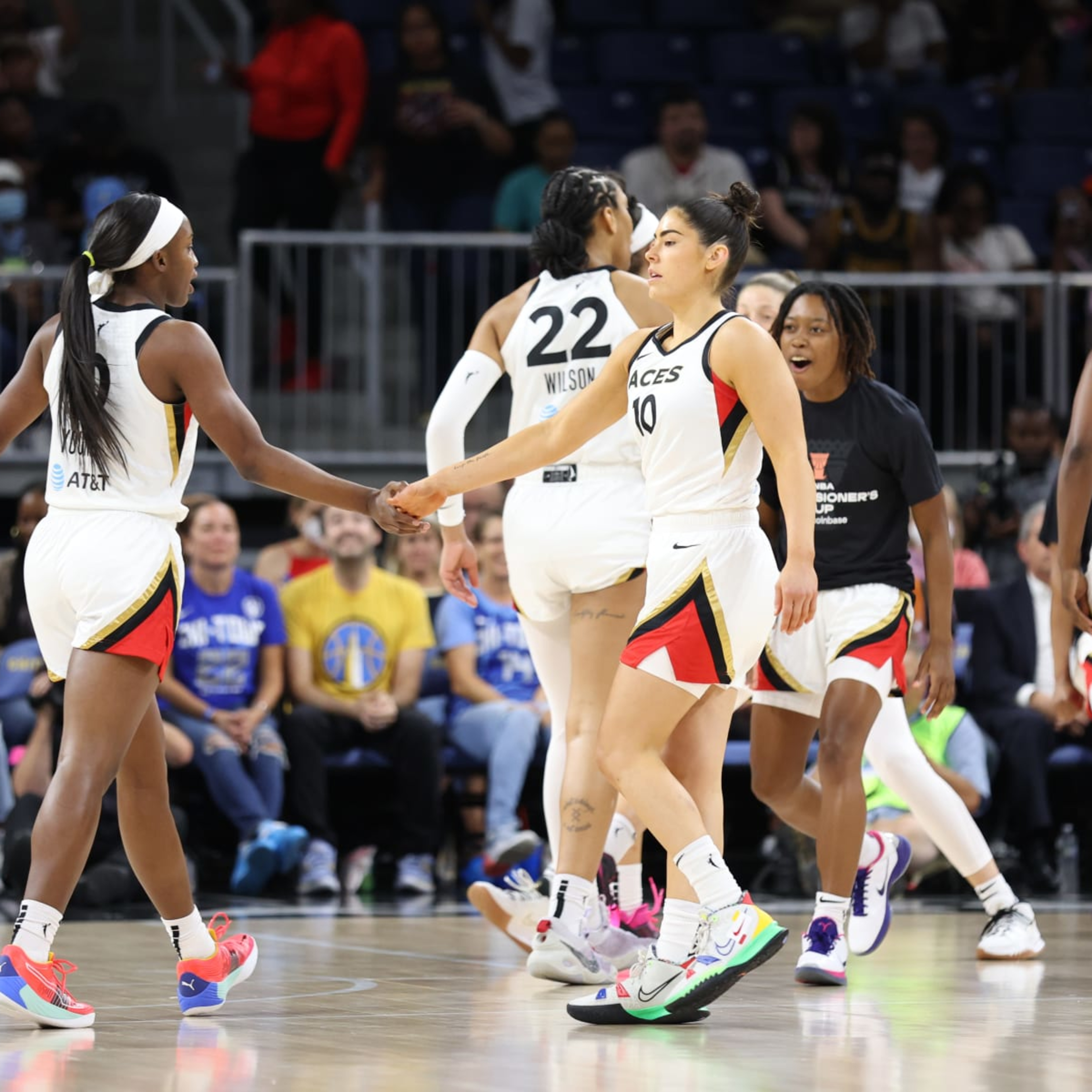 Kelsey Plum Dominant as Aces Beat Sky to Win 2022 Commissioner’s Cup