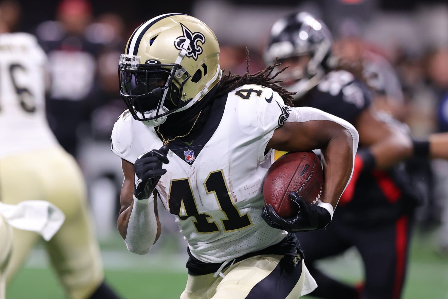 Bleacher Report on X: Alvin Kamara was never supposed to be THIS