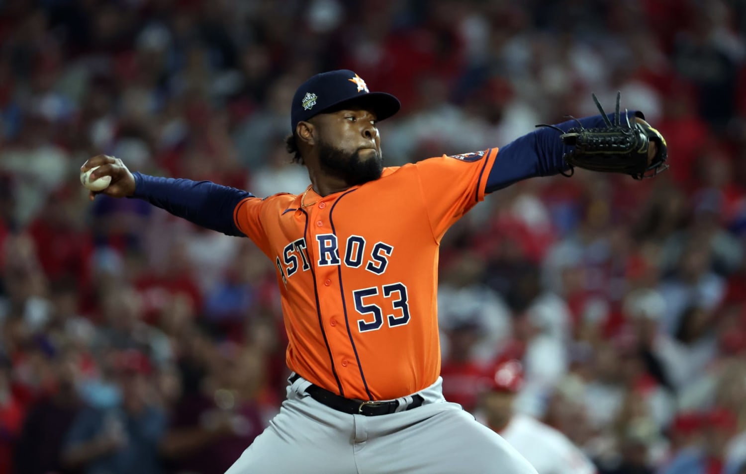 Houston Astros on X: .@JuliaMorales catches up with Ryan Pressly following  tonight's combined no-hitter.  / X