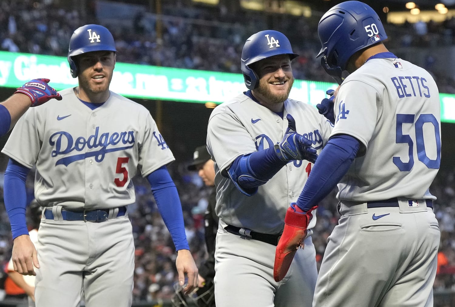 Los Angeles Dodgers receive visit from Larry O'Brien trophy