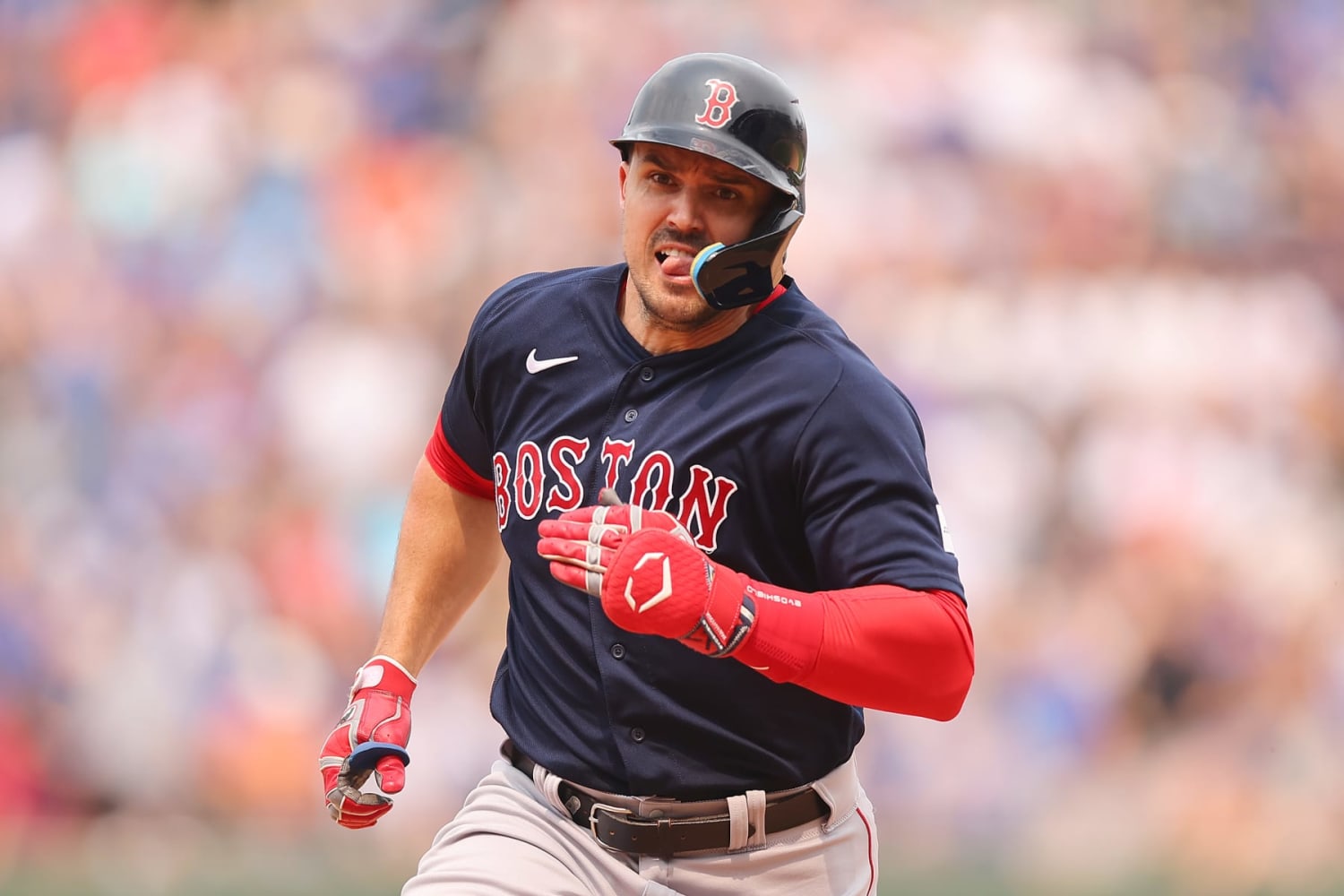 Red Sox slugger Adam Duvall going on IL with fractured wrist