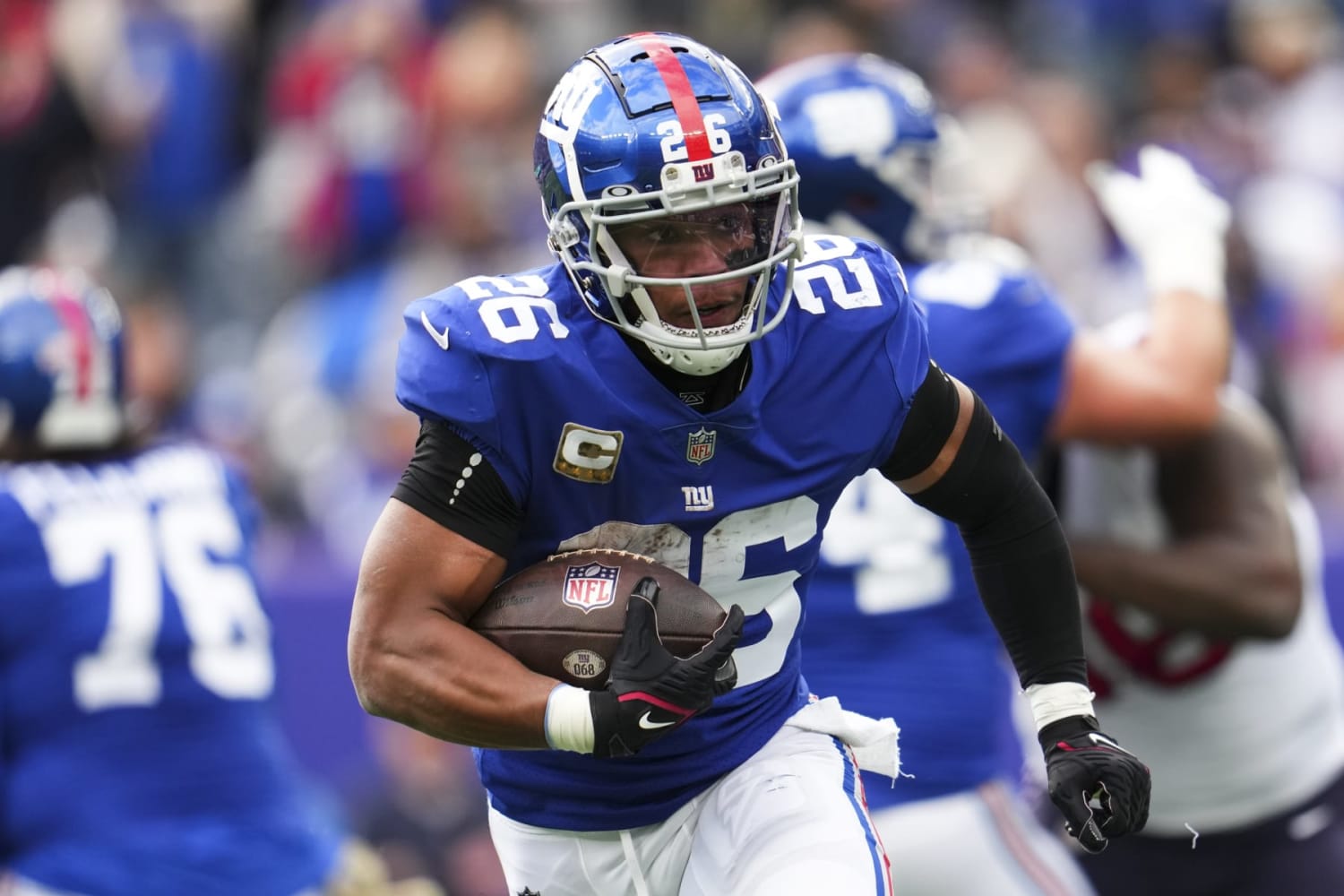 Talking with Giants running back Saquon Barkley - Newsday