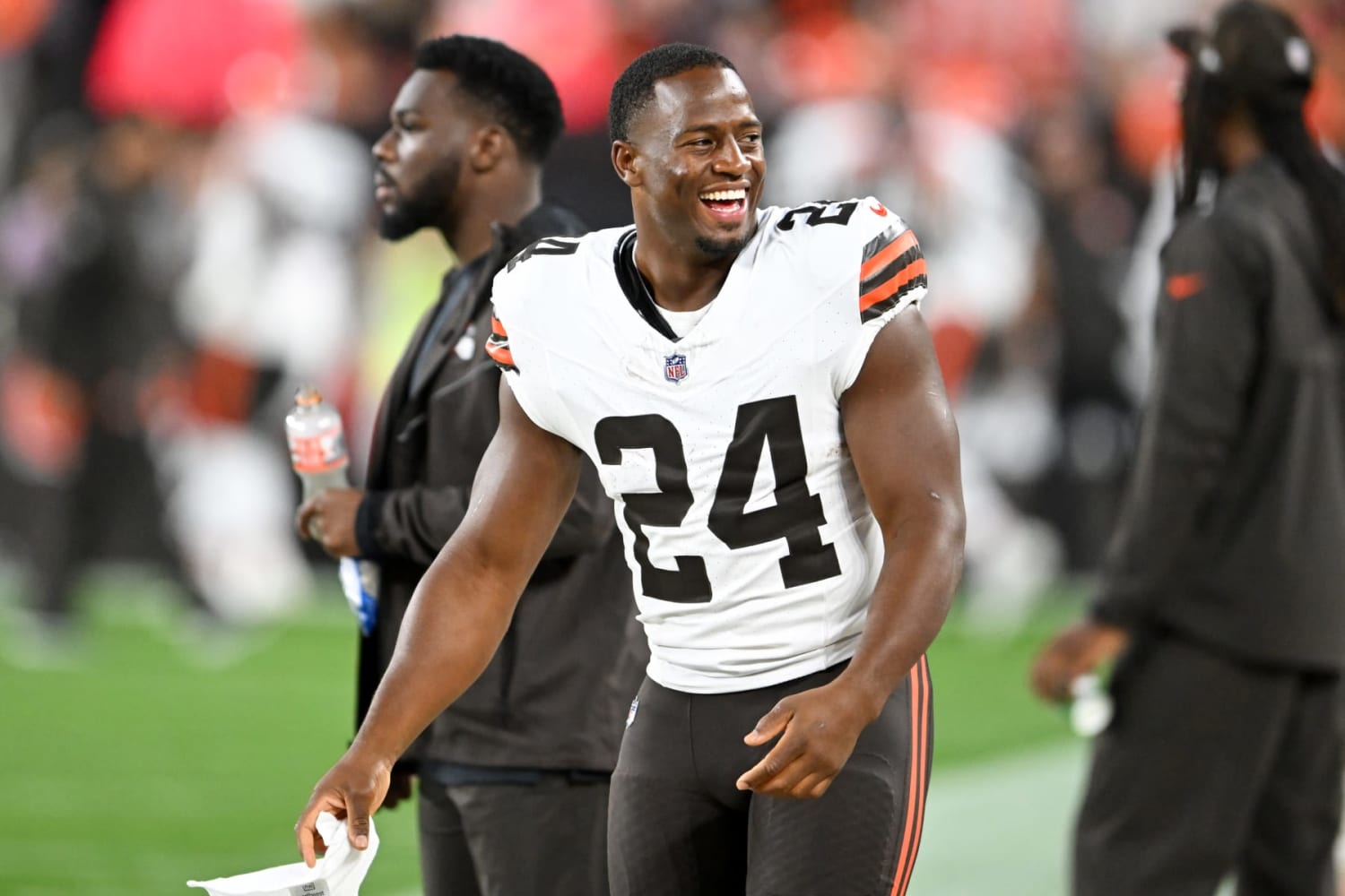 Watch: Nick Chubb squats 675 pounds