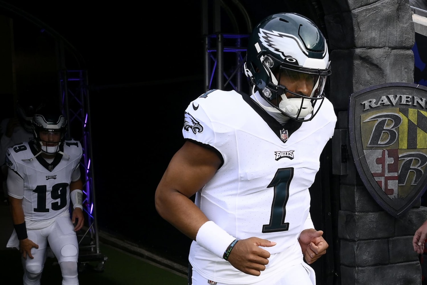 Linebacker Bill Bergey of the Philadelphia Eagles looks on during