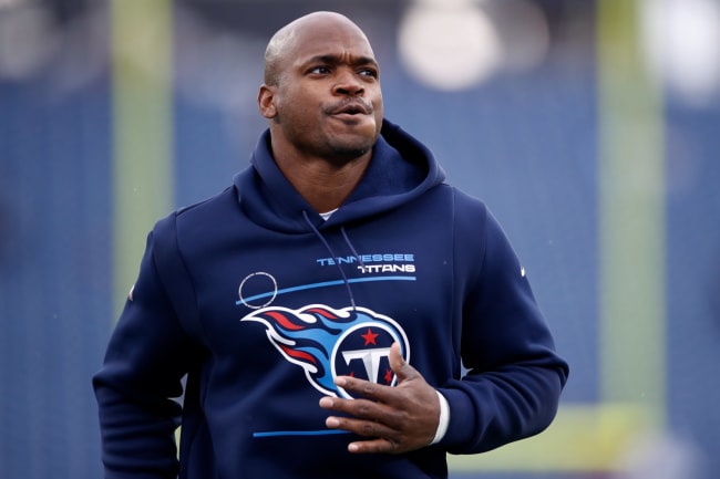 Adrian Peterson Gives Father Game Jersey from 1st Game with Titans After  Win vs. Rams, News, Scores, Highlights, Stats, and Rumors