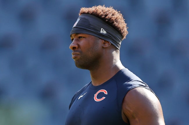 Ravens ILB Roquan Smith hosted a jersey exchange event