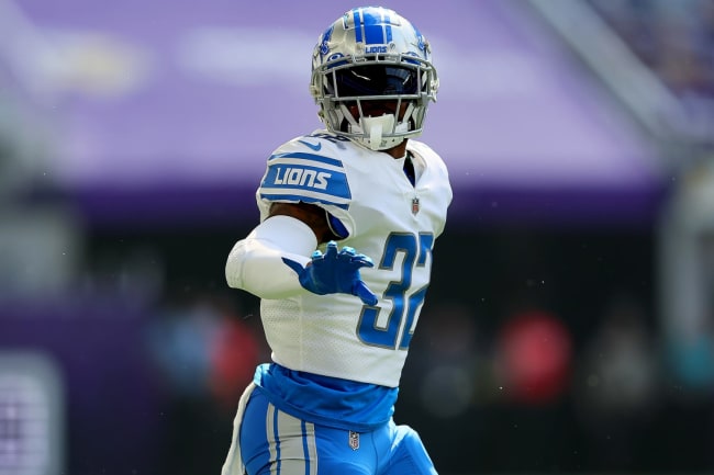 Detroit Lions' Adrian Peterson: 'Tremendous steps' for D'Andre Swift