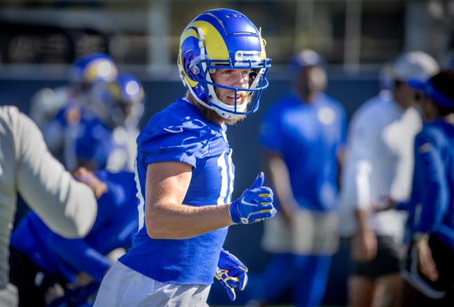 Gary Klein on X: Rams WR Cooper Kupp and his wife Anna on red