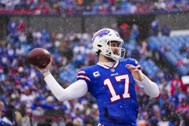 Josh Allen Hurdle: The Bills quarterback goes airborne against the