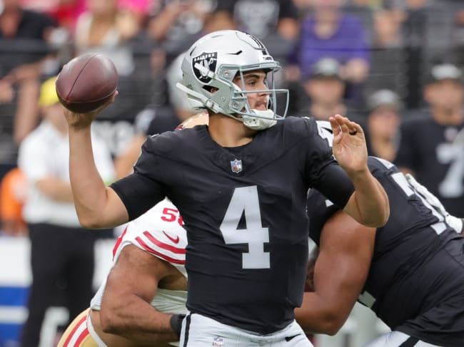 San Francisco 49ers tight end Charlie Woerner #89 plays during a pre-season  NFL football game against the Las Vegas Raiders Sunday, Aug. 13, 2023, in  Las Vegas. (AP Photo/Denis Poroy Stock Photo 