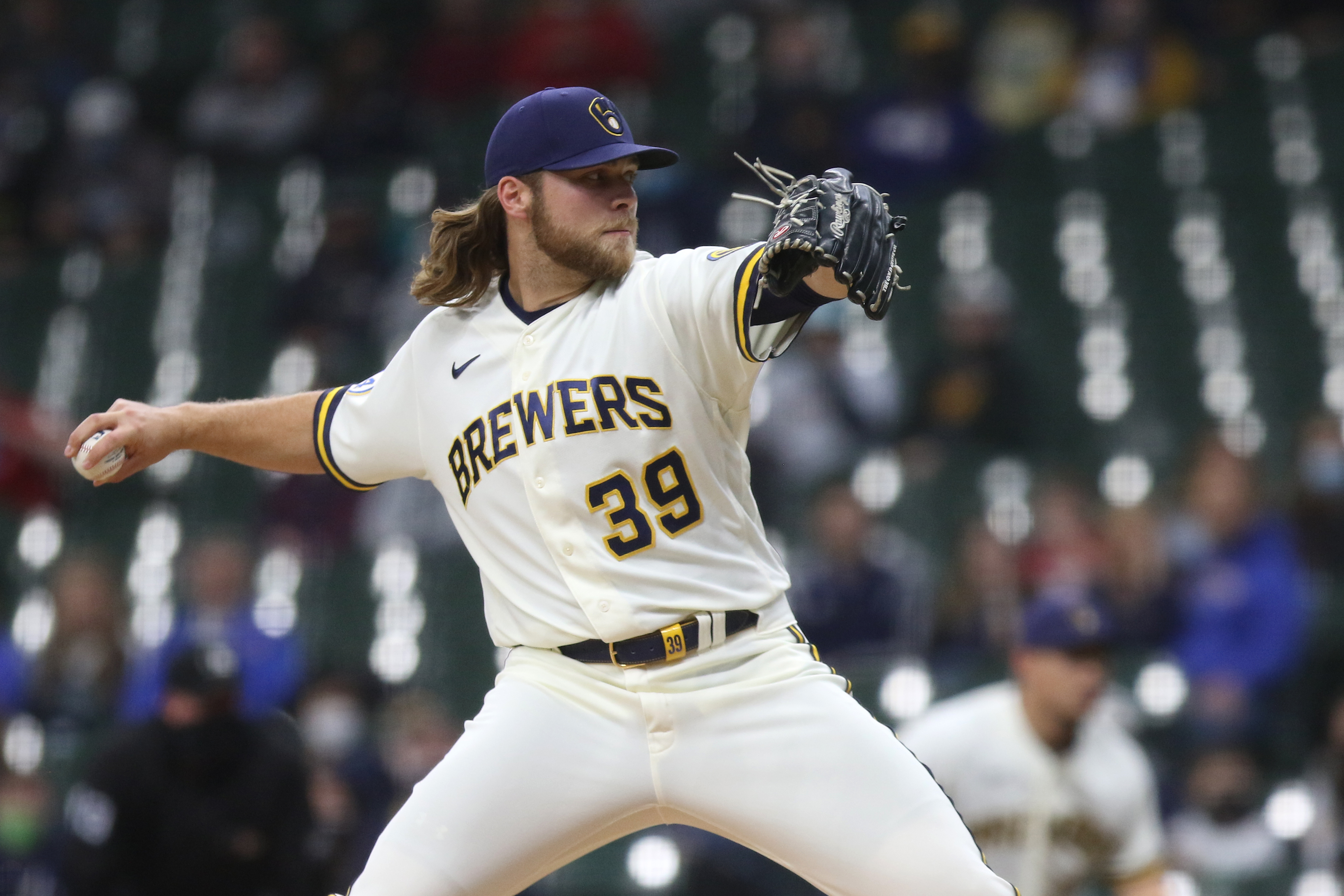 Brewers' Corbin Burnes sets MLB record for most strikeouts without a walk  to start a season 