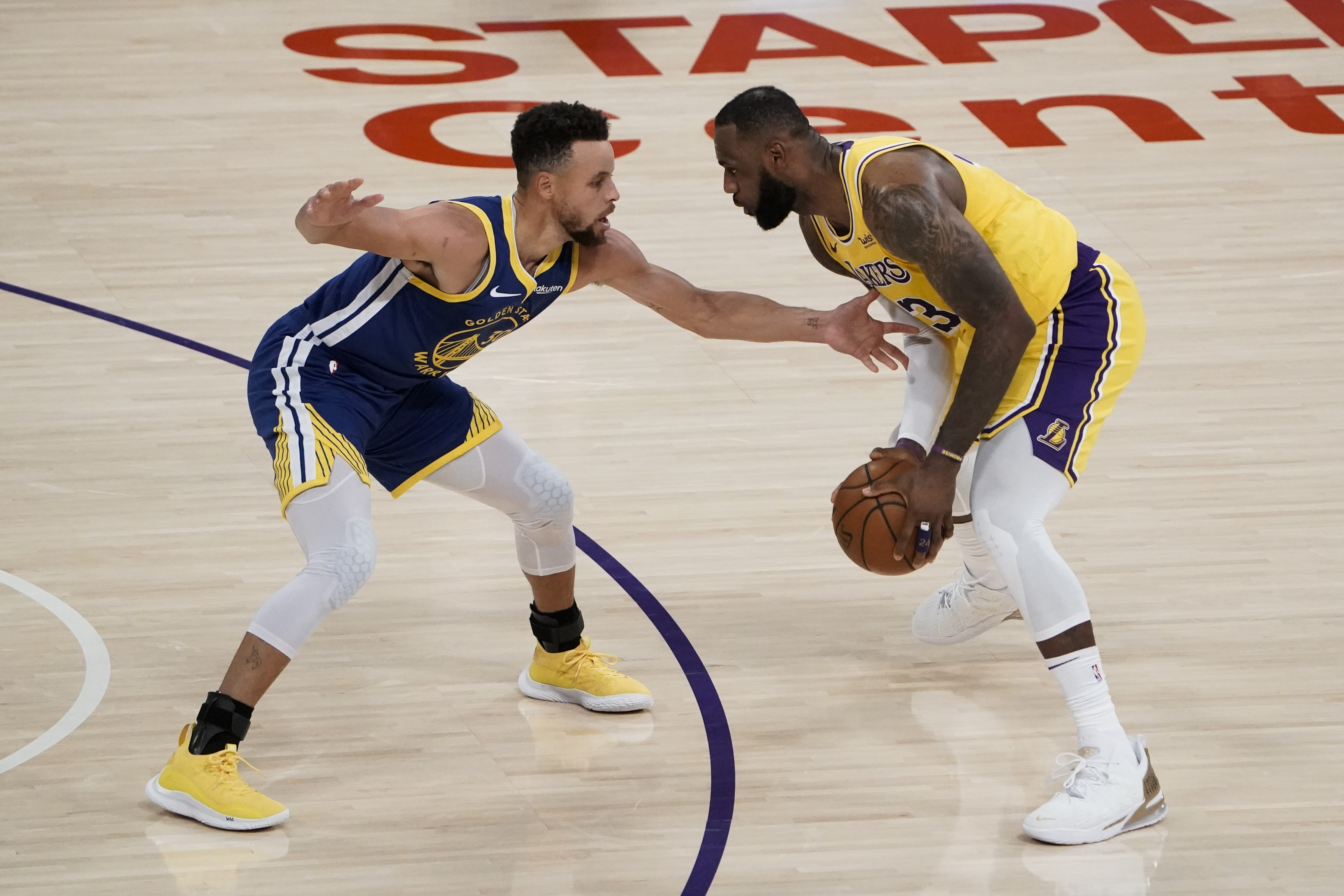 LeBron James's Lakers and Stephen Curry's Warriors square off