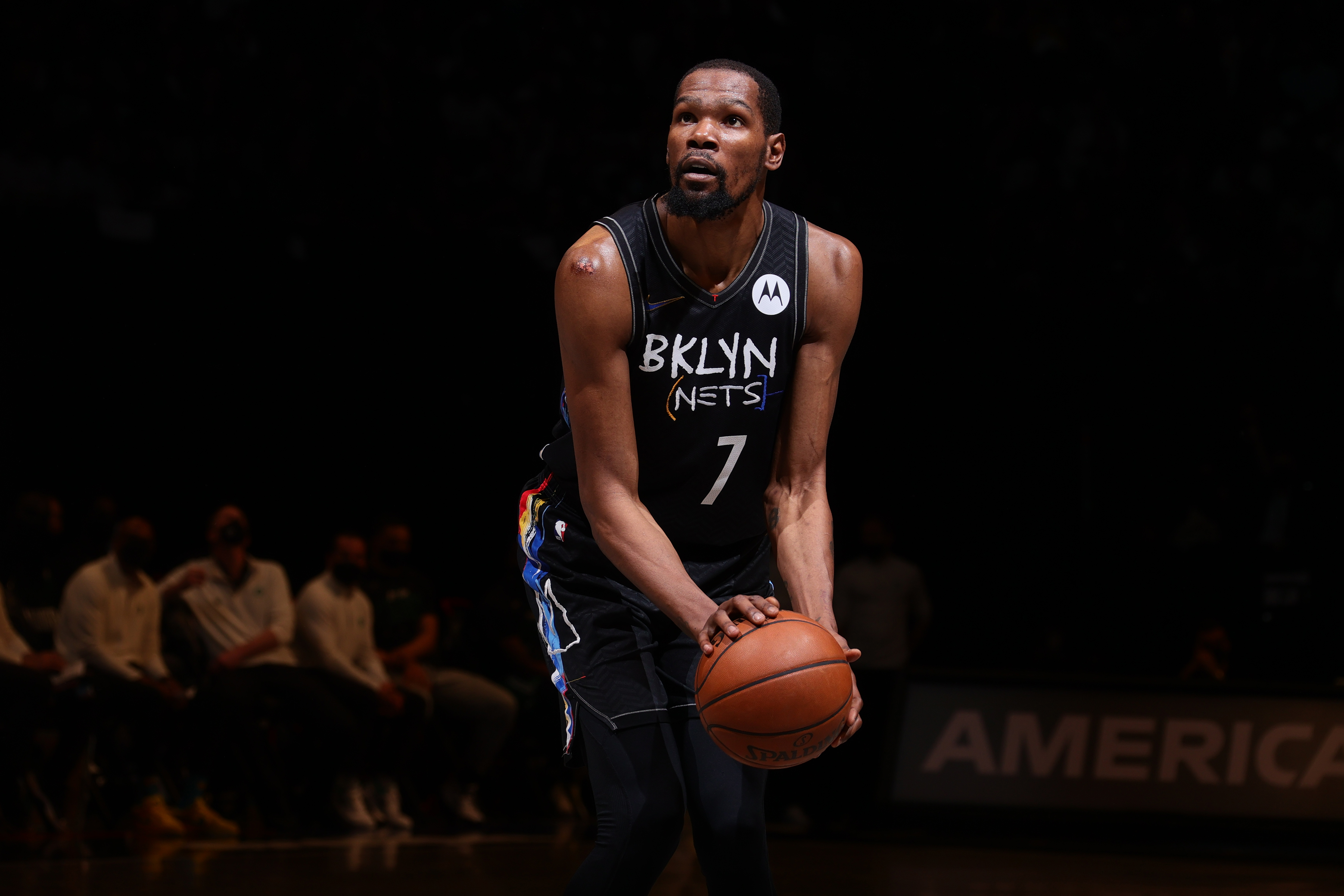 COPY - Kevin Durant 7 Brooklyn nets BED-STUY M online discount.