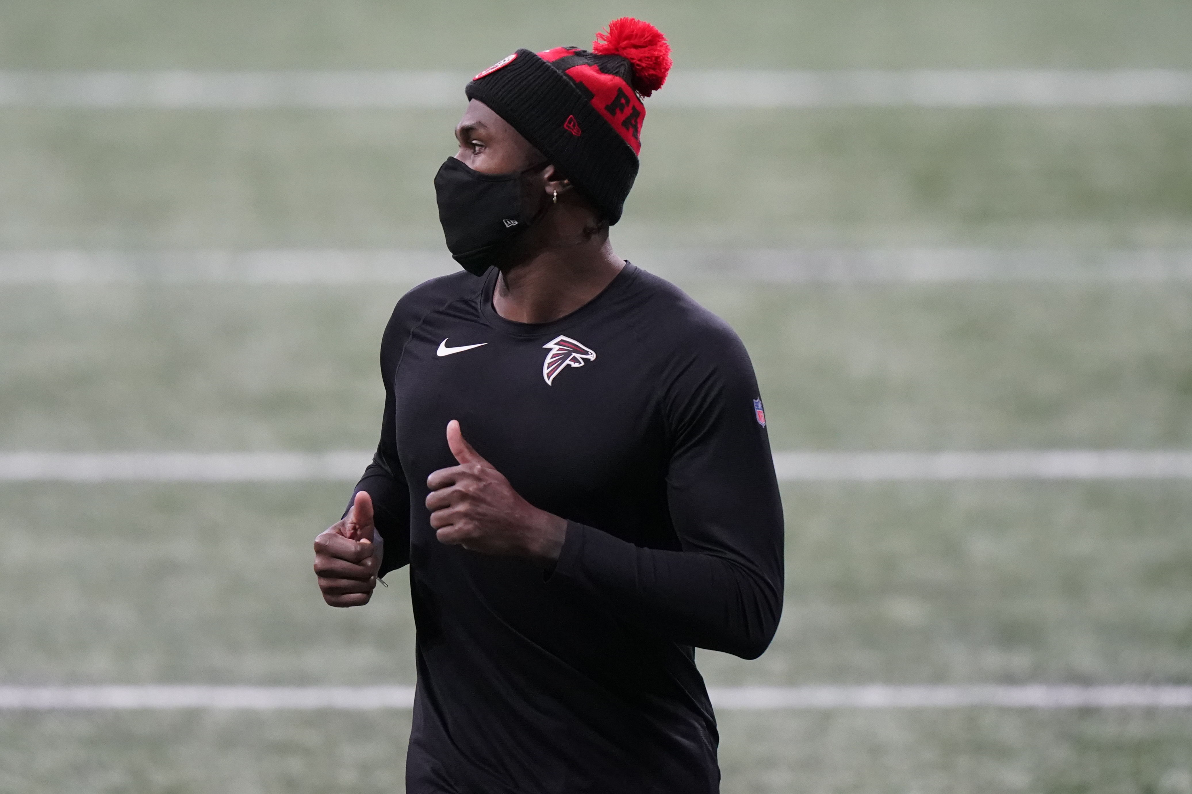 Julio Jones in a Patriots jersey 