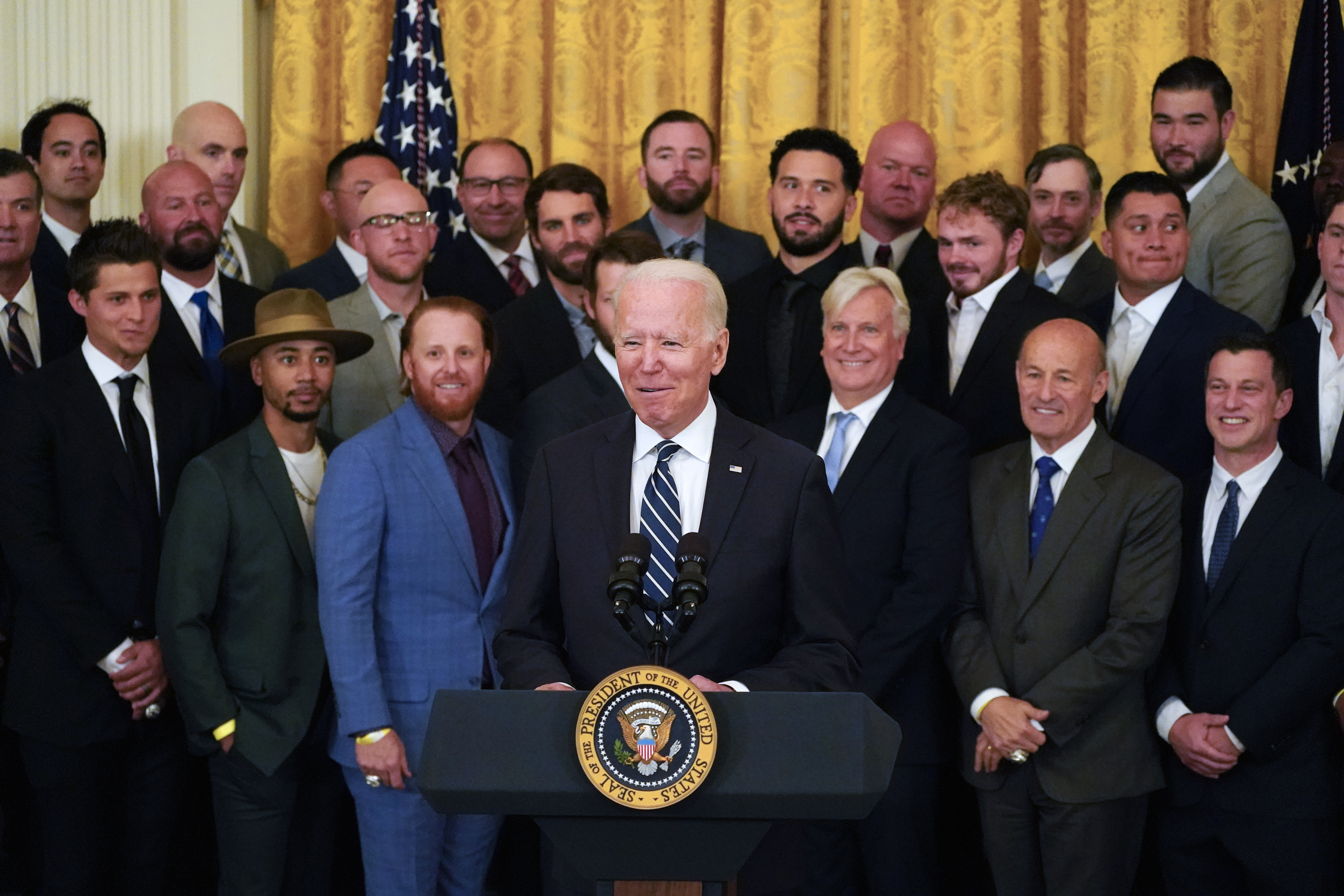 World Series Champion Dodgers Visit President Biden at the White House