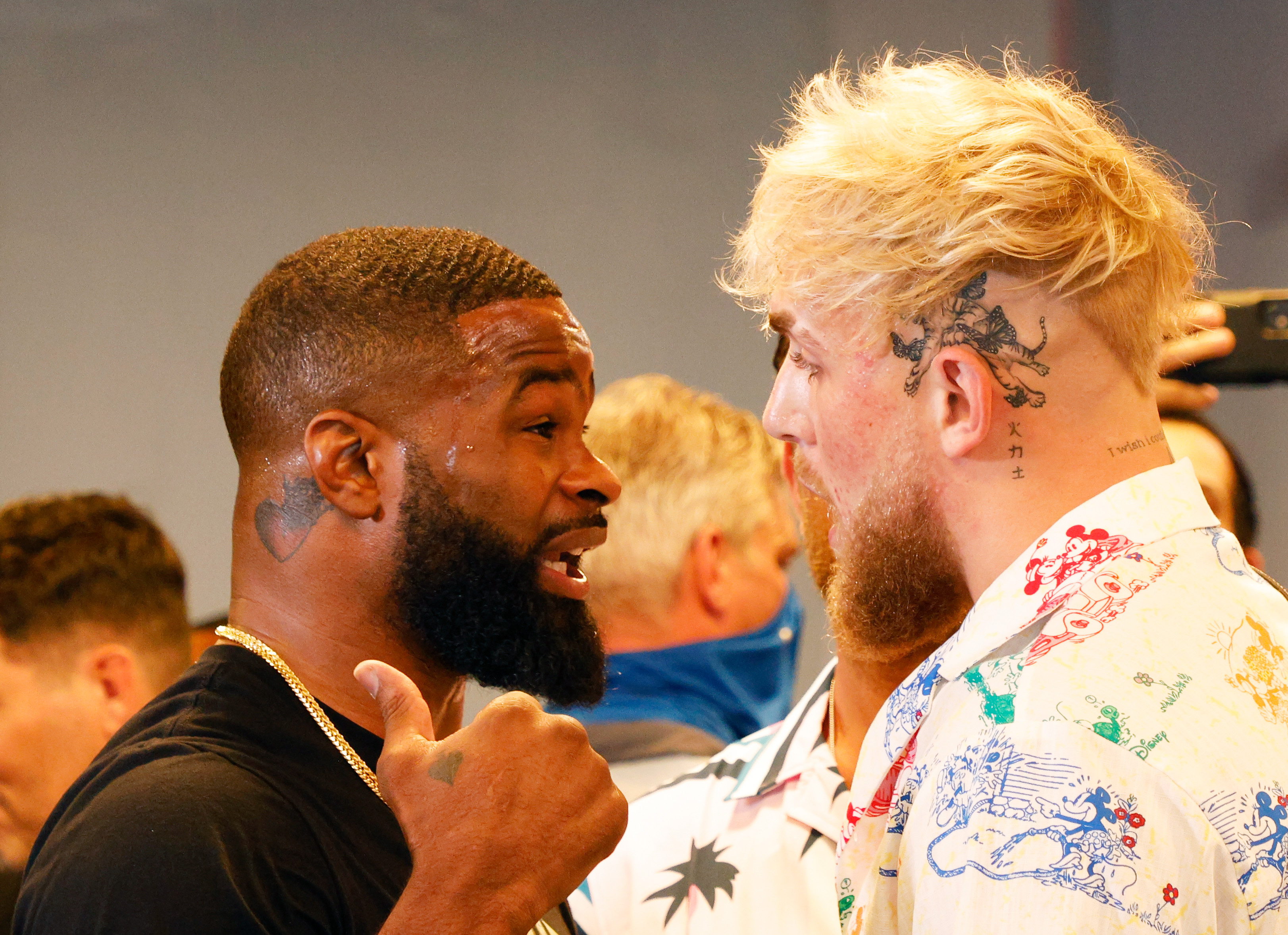 Jake Paul mocks Floyd Mayweather with gotcha hat tattoo and new Twitter  username after sparking furious brawl at Logan Paul press conference   talkSPORT