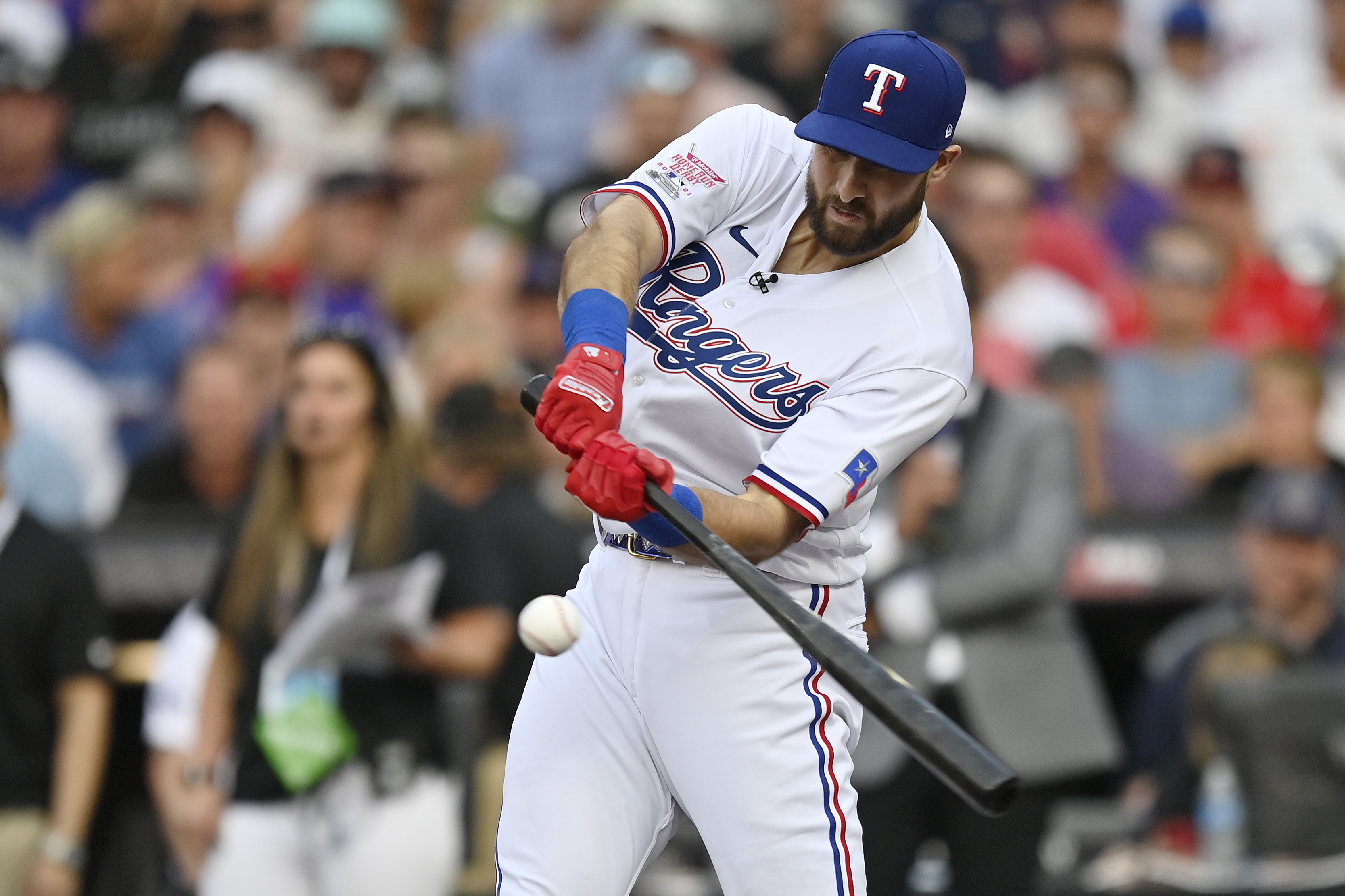 This is a 2021 photo of Joey Gallo of the Texas Rangers baseball