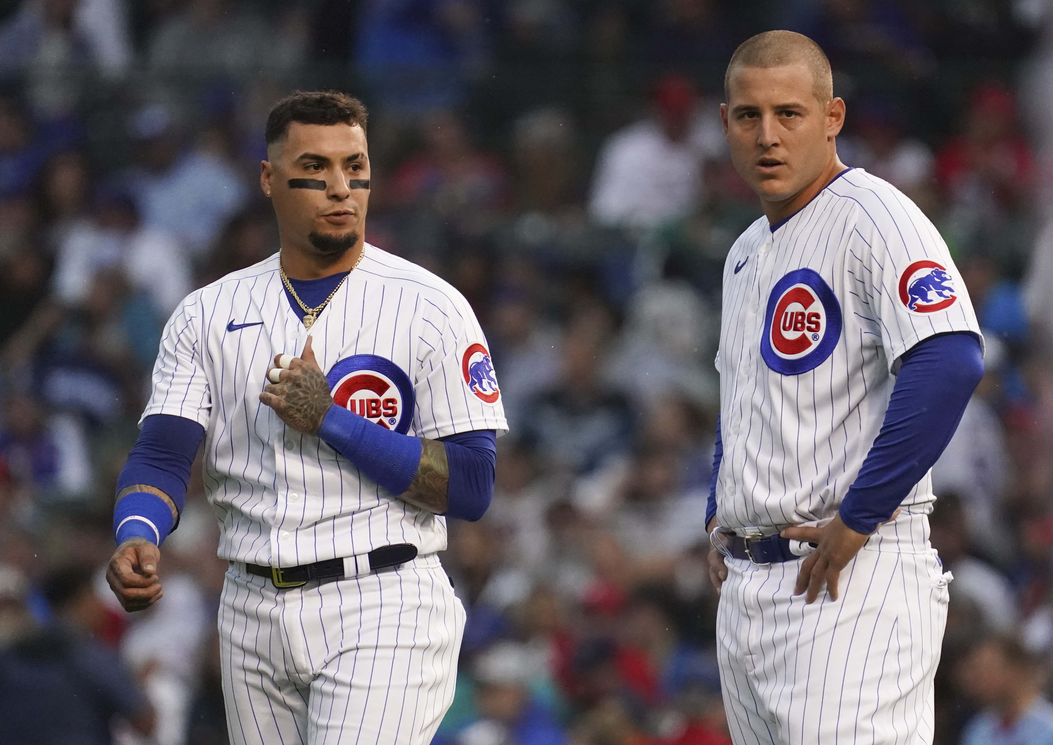 Javier Báez - Chicago Cubs #9  Baseball players, Baez cubs, New