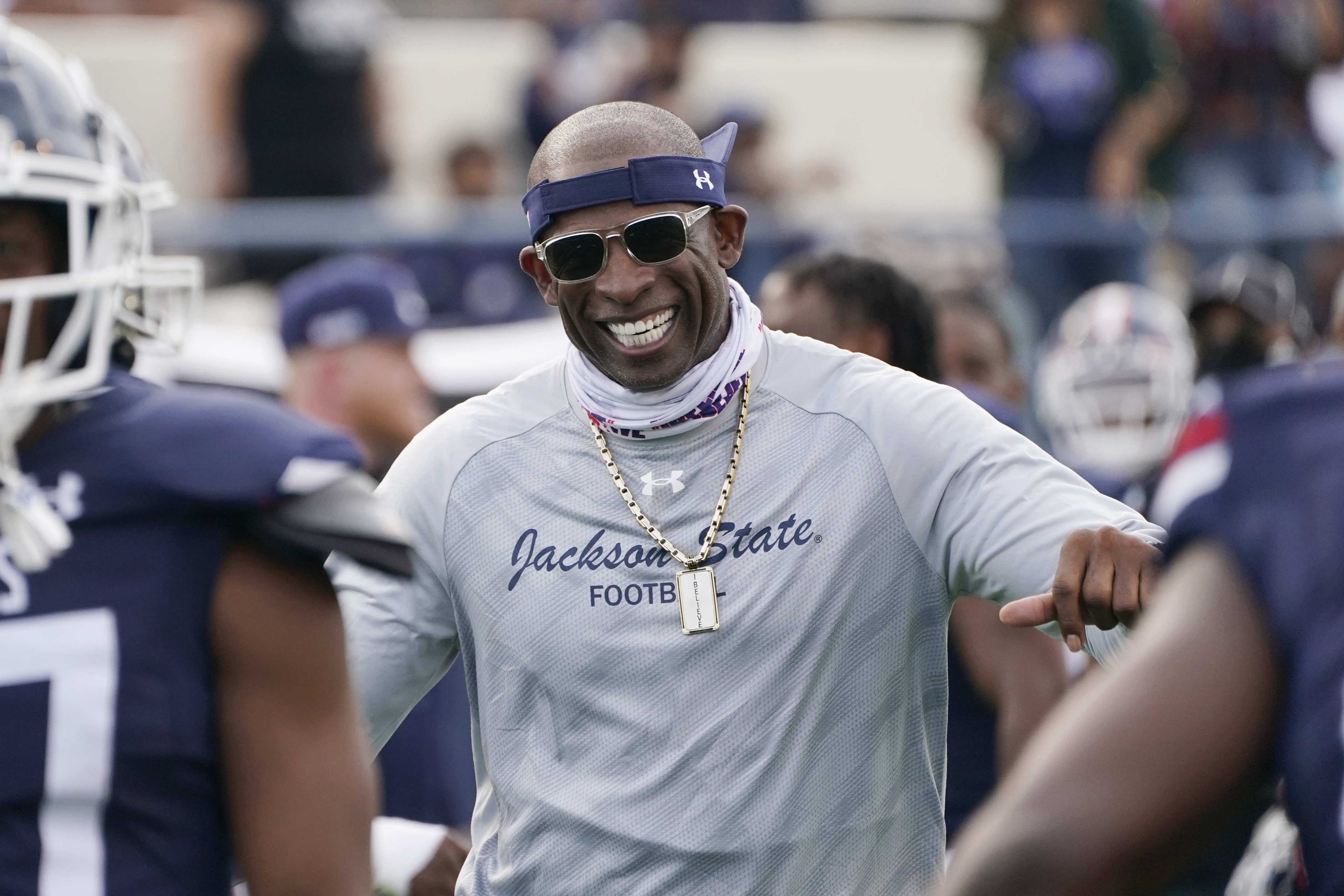 Jackson State's Deion Sanders Leaves SWAC Media Day After Being