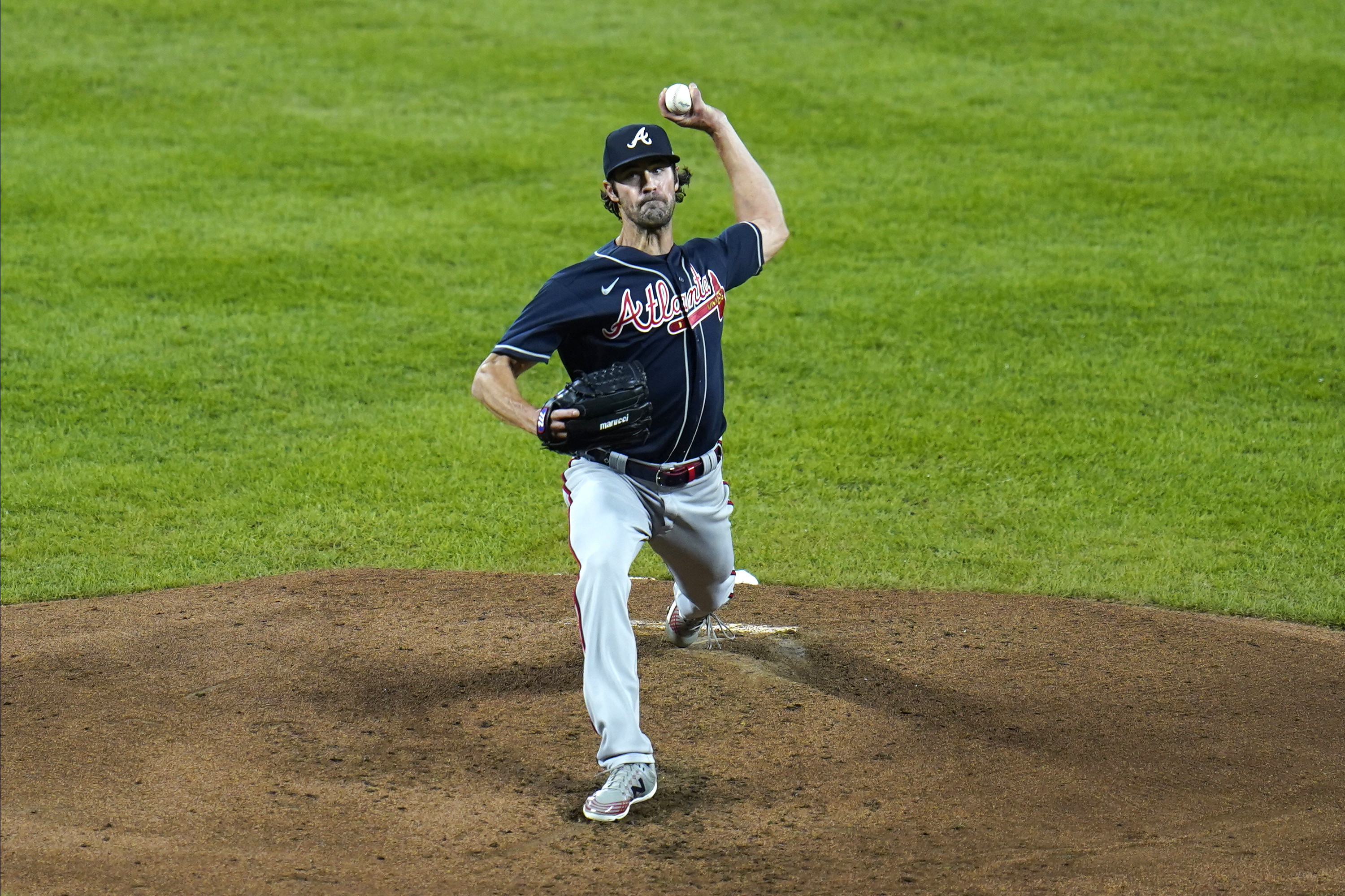 Cole Hamels and his mustache steam of the camera after another