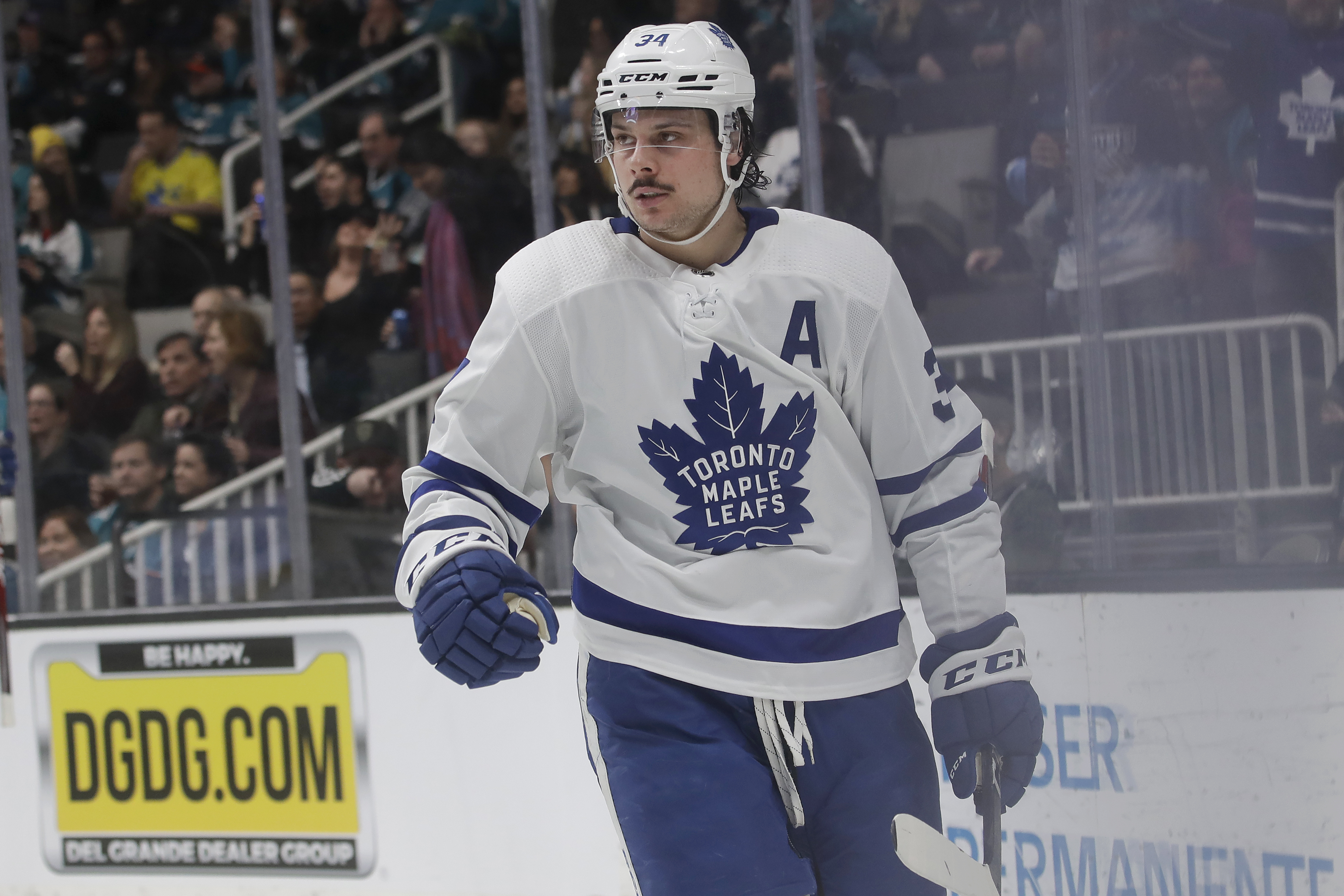 Justin and Hailey Bieber Wore Matching Jerseys at a Toronto Maple Leafs  Hockey Game