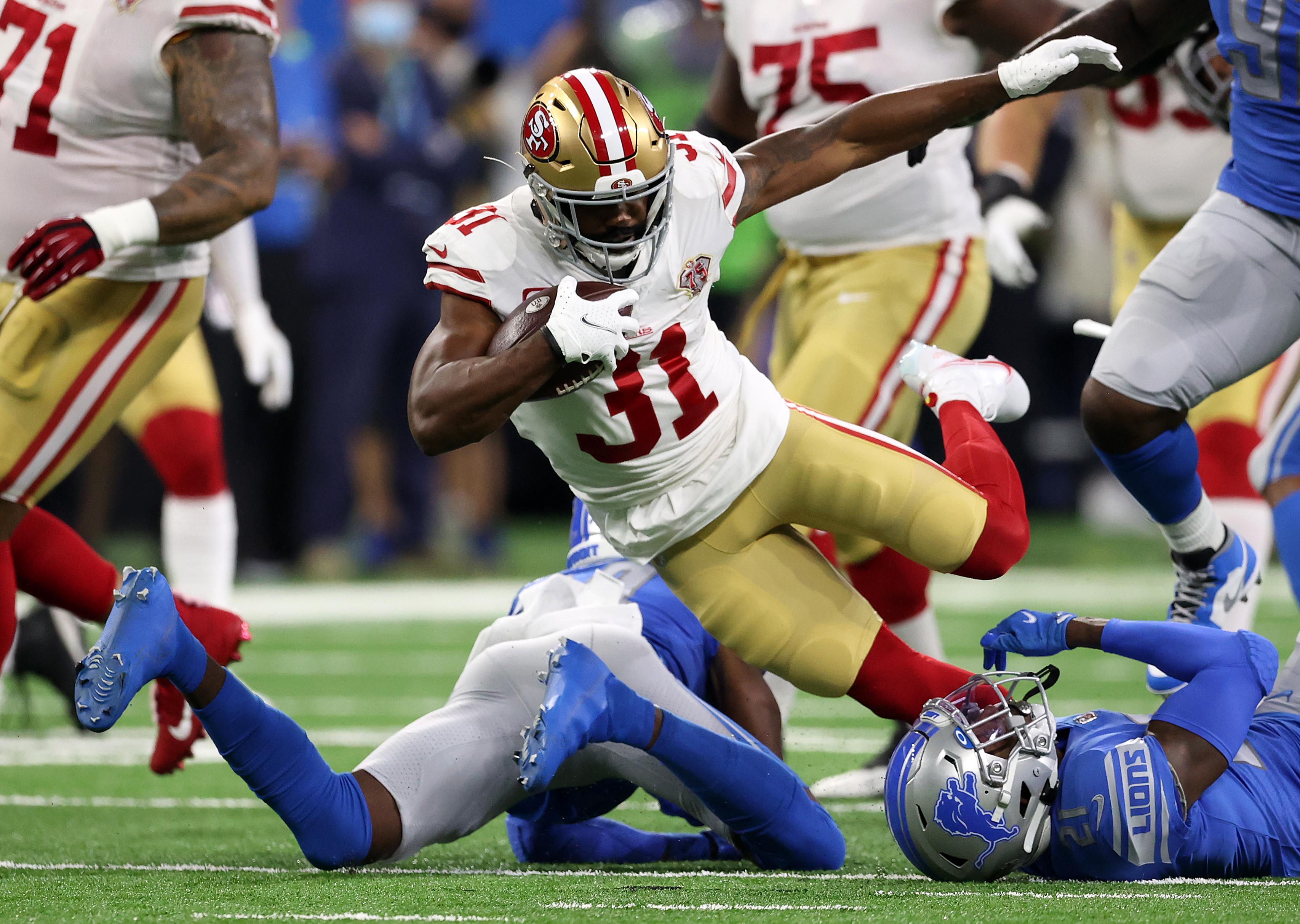 49ers RB Elijah Mitchell (groin) inactive for NFC title game vs. Eagles