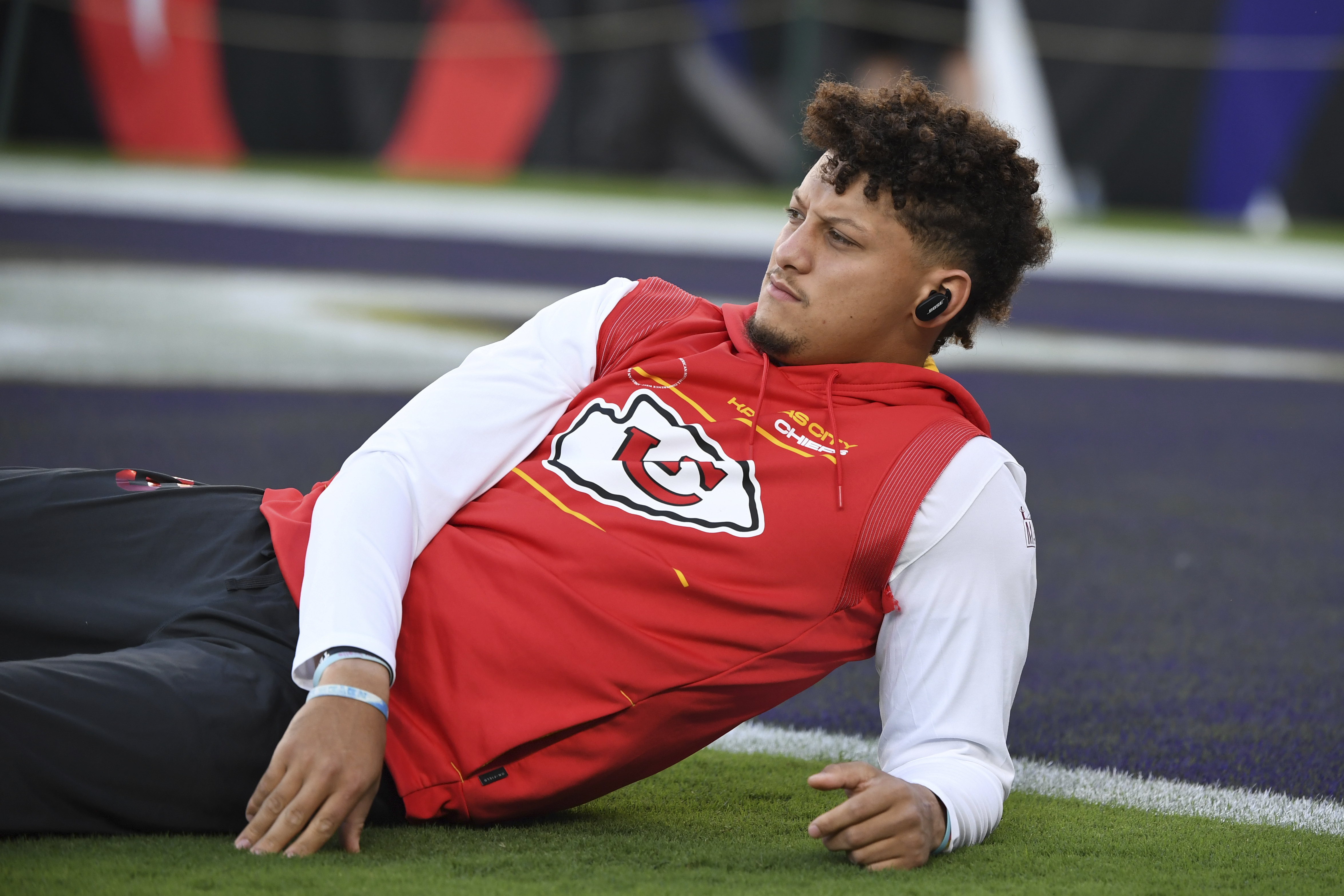 Patrick Mahomes' brother Jackson was seen on video pouring water o...