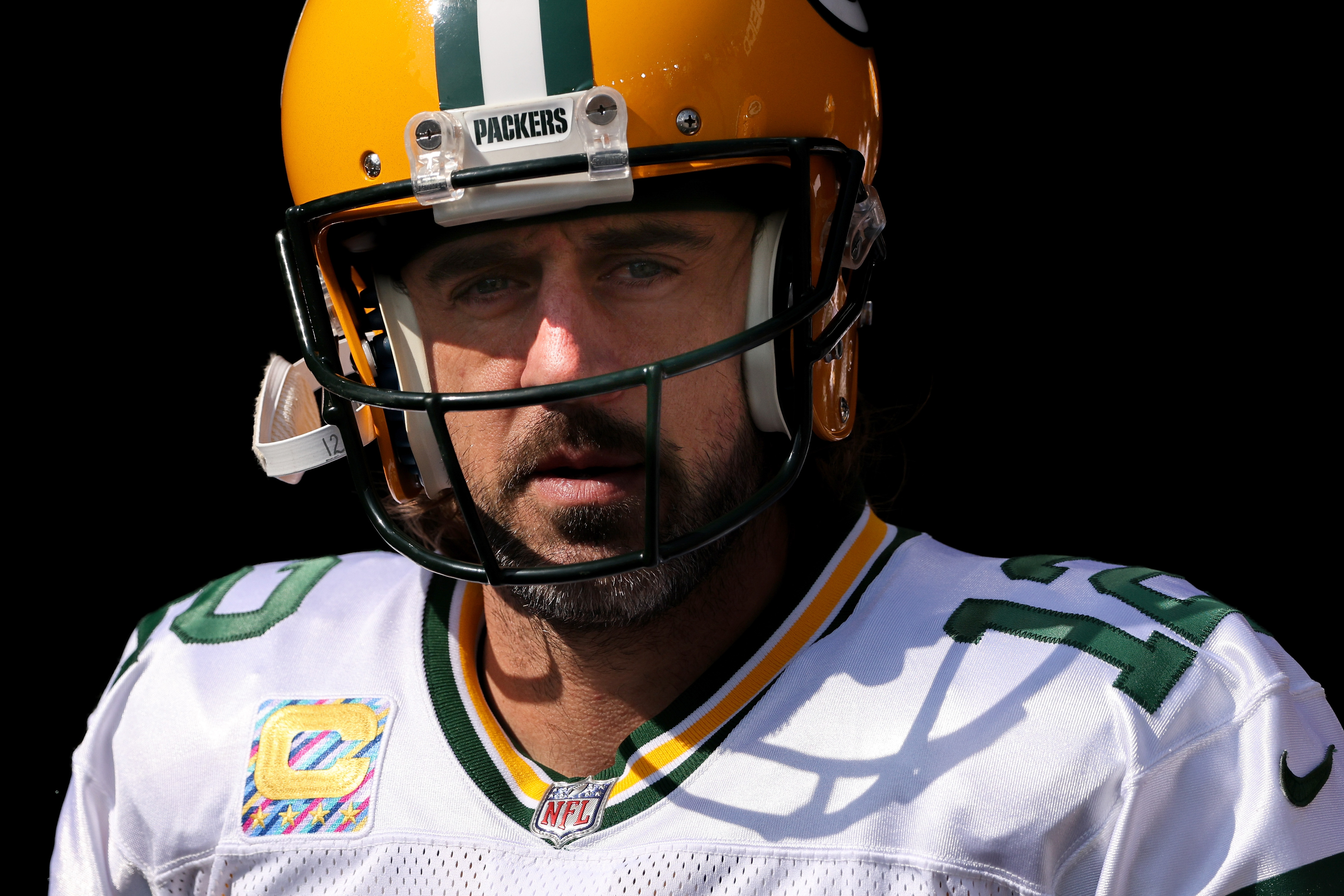 Packers' Aaron Rodgers Fails to Name All 16 Bears QBs Since 2008: 'I'm Giving Up..