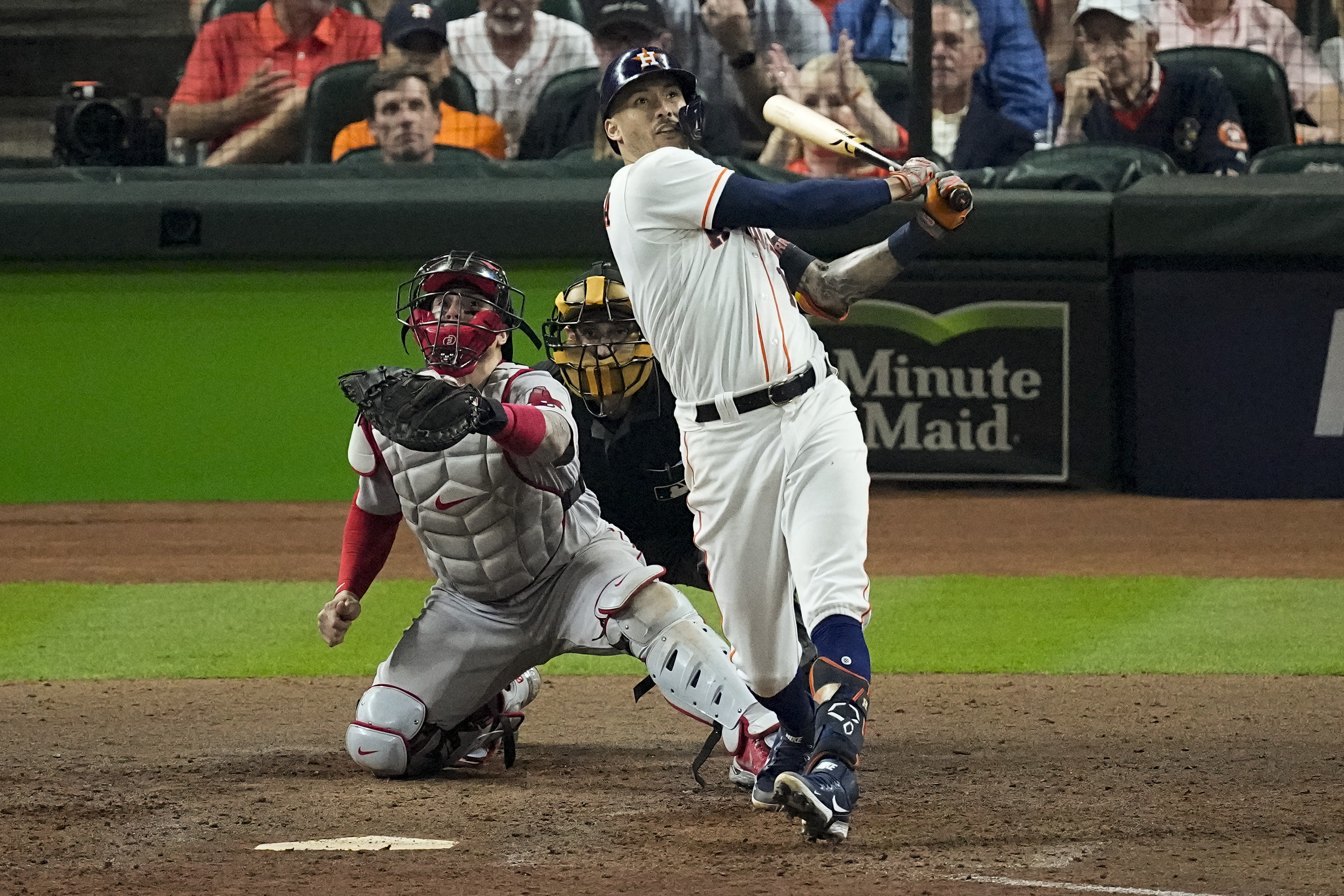 Correa's time: Late HR helps Astros top Red Sox in ALCS opener