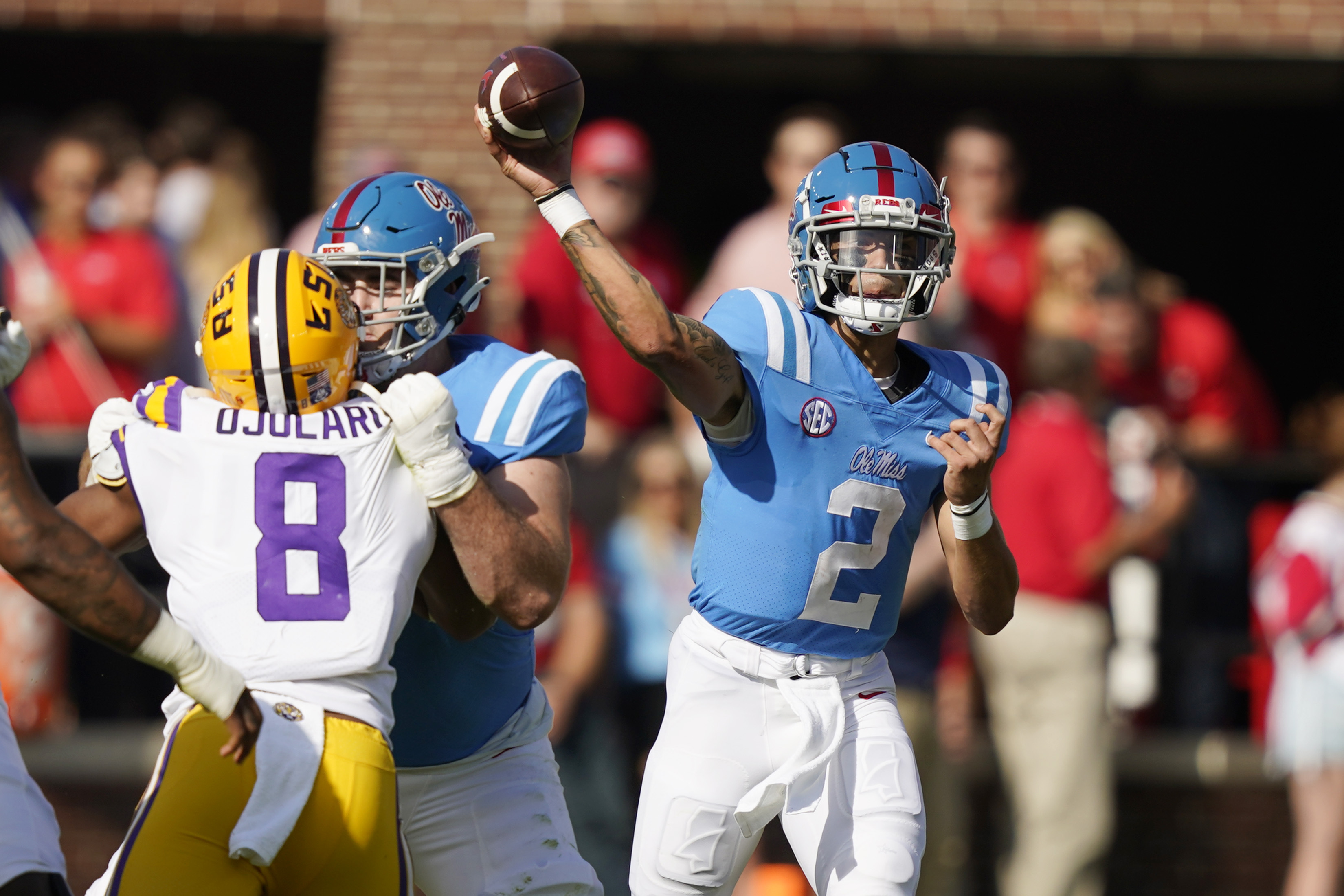 Lane Kiffin sees similar humility in Matt Corral and Eli Manning, Ole Miss