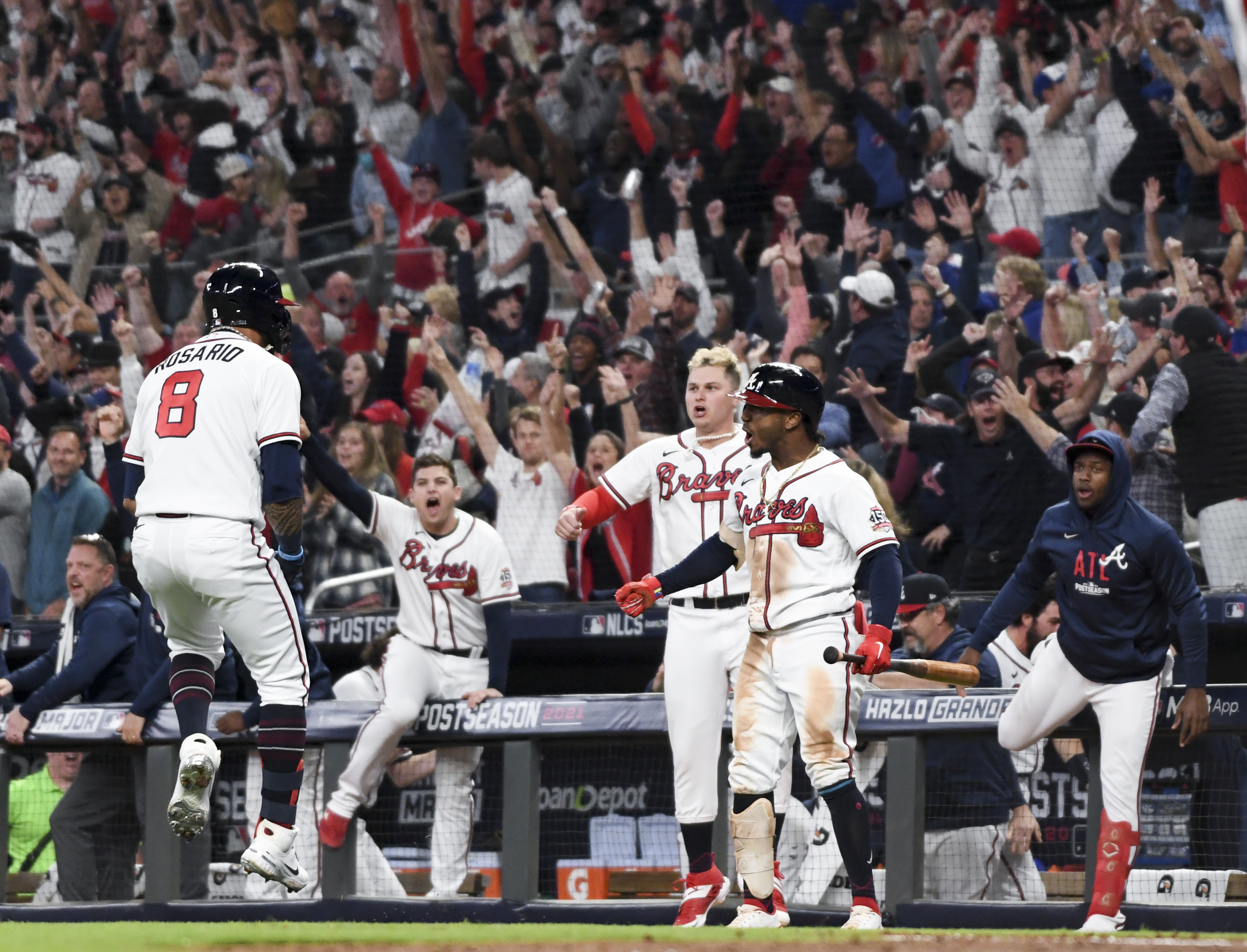 2021 NLDS: Max Fried and Tyler Matzek react to Game 2 win 