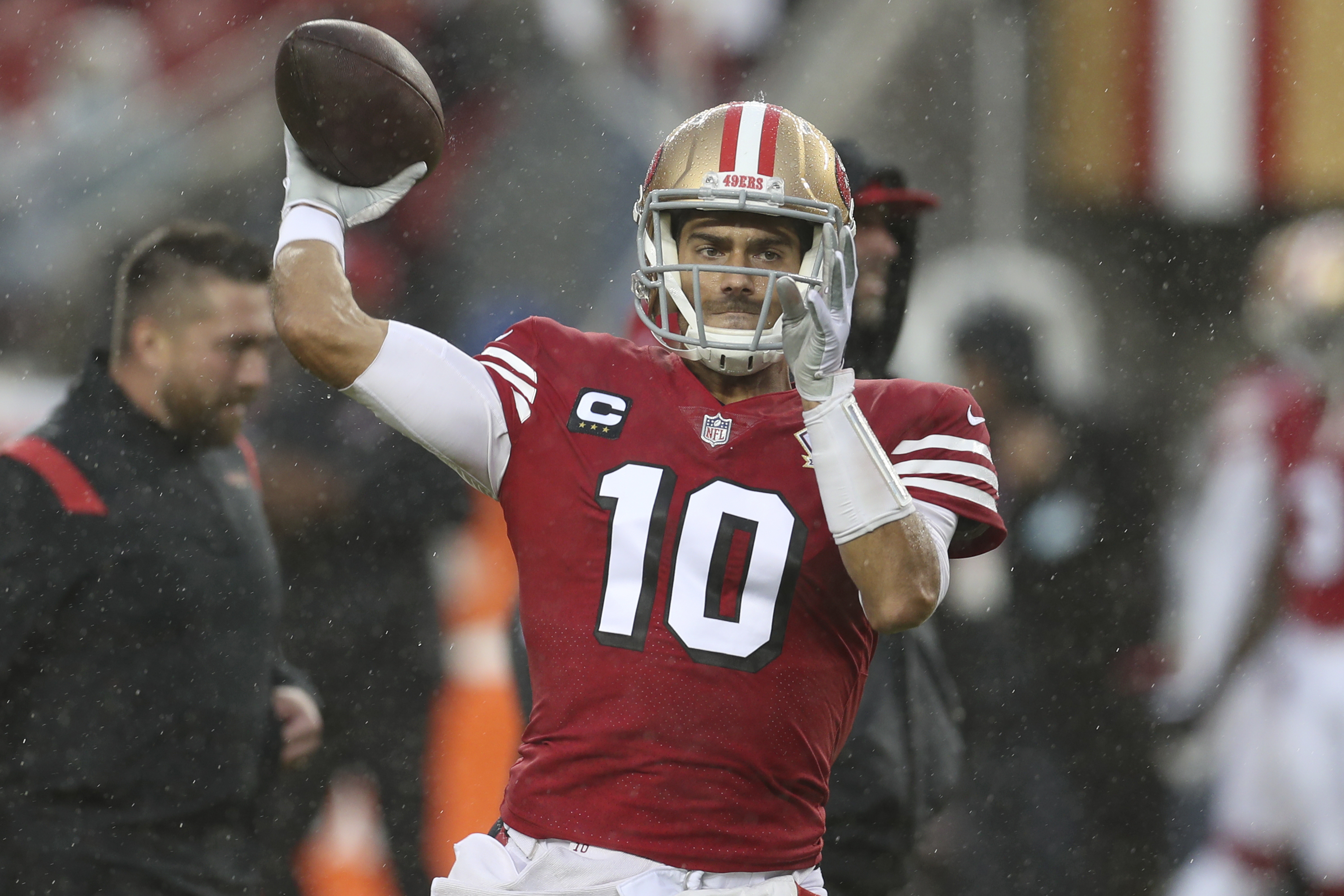 What the 49ers are saying after rain-soaked loss at Bears