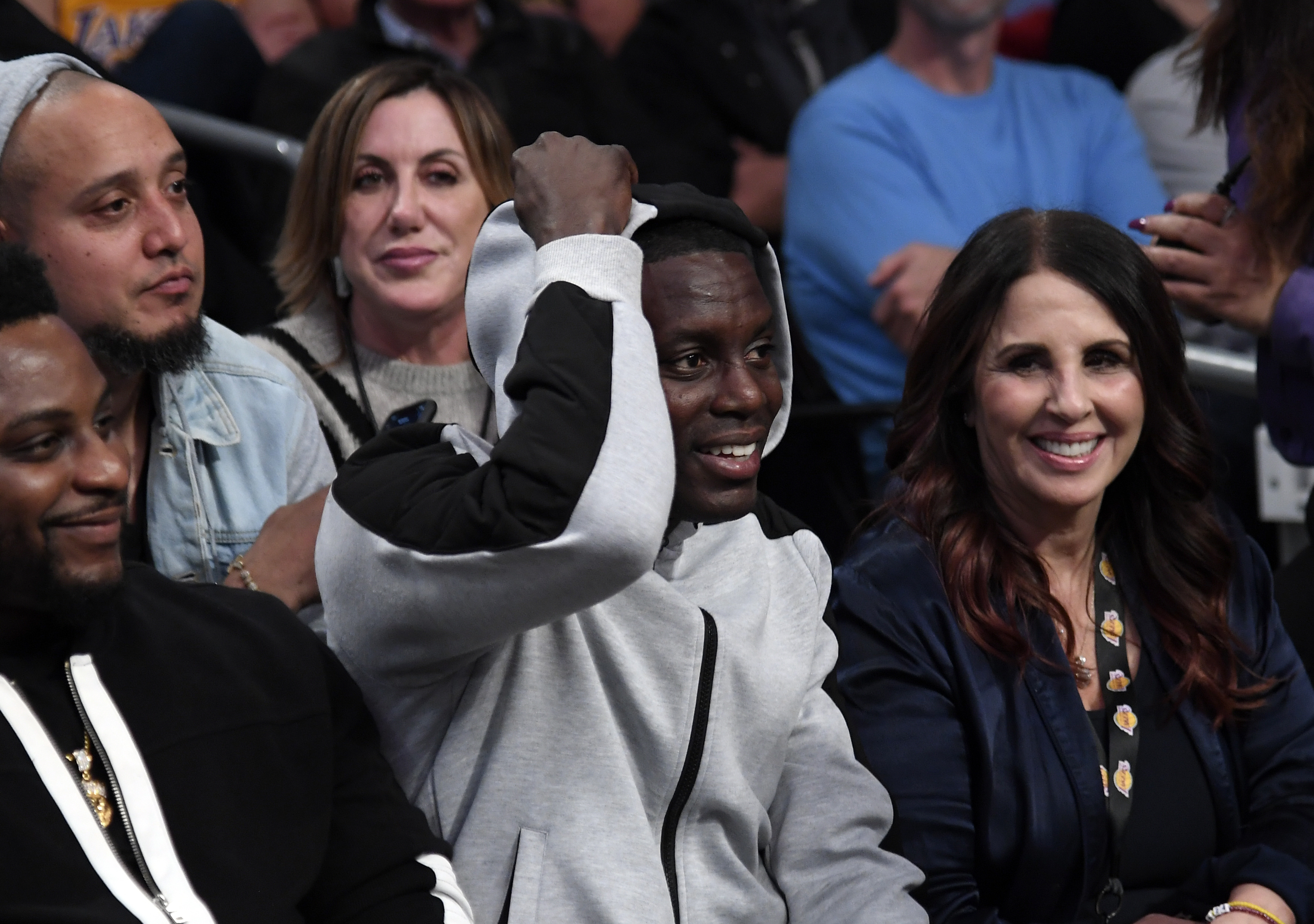 LOS ANGELES, CA - FEBRUARY 06: Free agent Darren Collison attends the Los Angeles Lakers and Houston Rockets basketball game at Staples Center on February 6, 2020 in Los Angeles, California. NOTE TO USER: User expressly acknowledges and agrees that, by downloading and/or using this Photograph, user is consenting to the terms and conditions of the Getty Images License Agreement. (Photo by Kevork Djansezian/Getty Images)