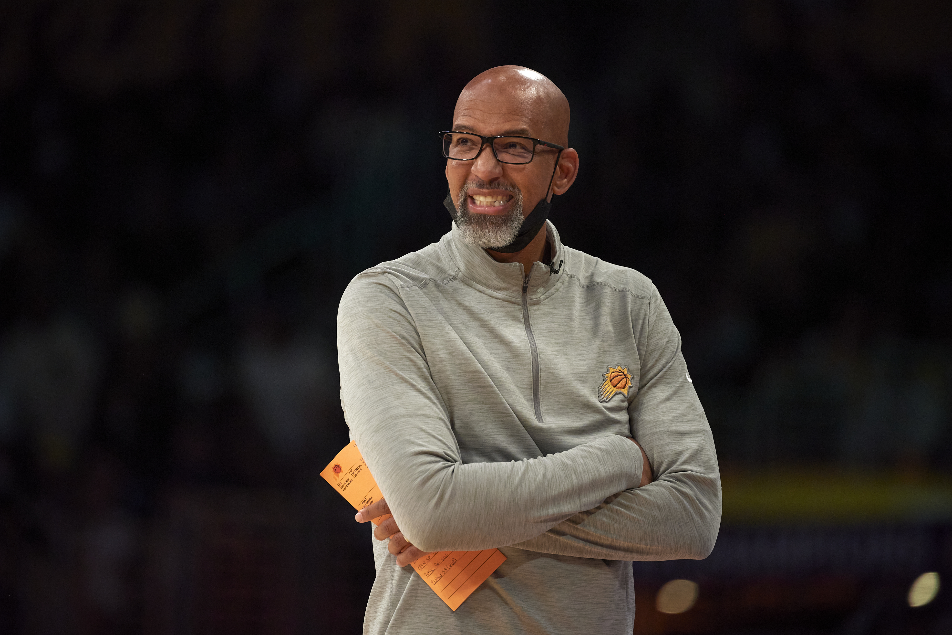 Basketball: Phoenix Suns coach Monty Williams during game vs Los Angeles Lakers at Staples Center. Los Angeles, CA 10/22/2021 CREDIT: John W. McDonough (Photo by John W. McDonough/Sports Illustrated via Getty Images) (Set Number: X163848 TK1)