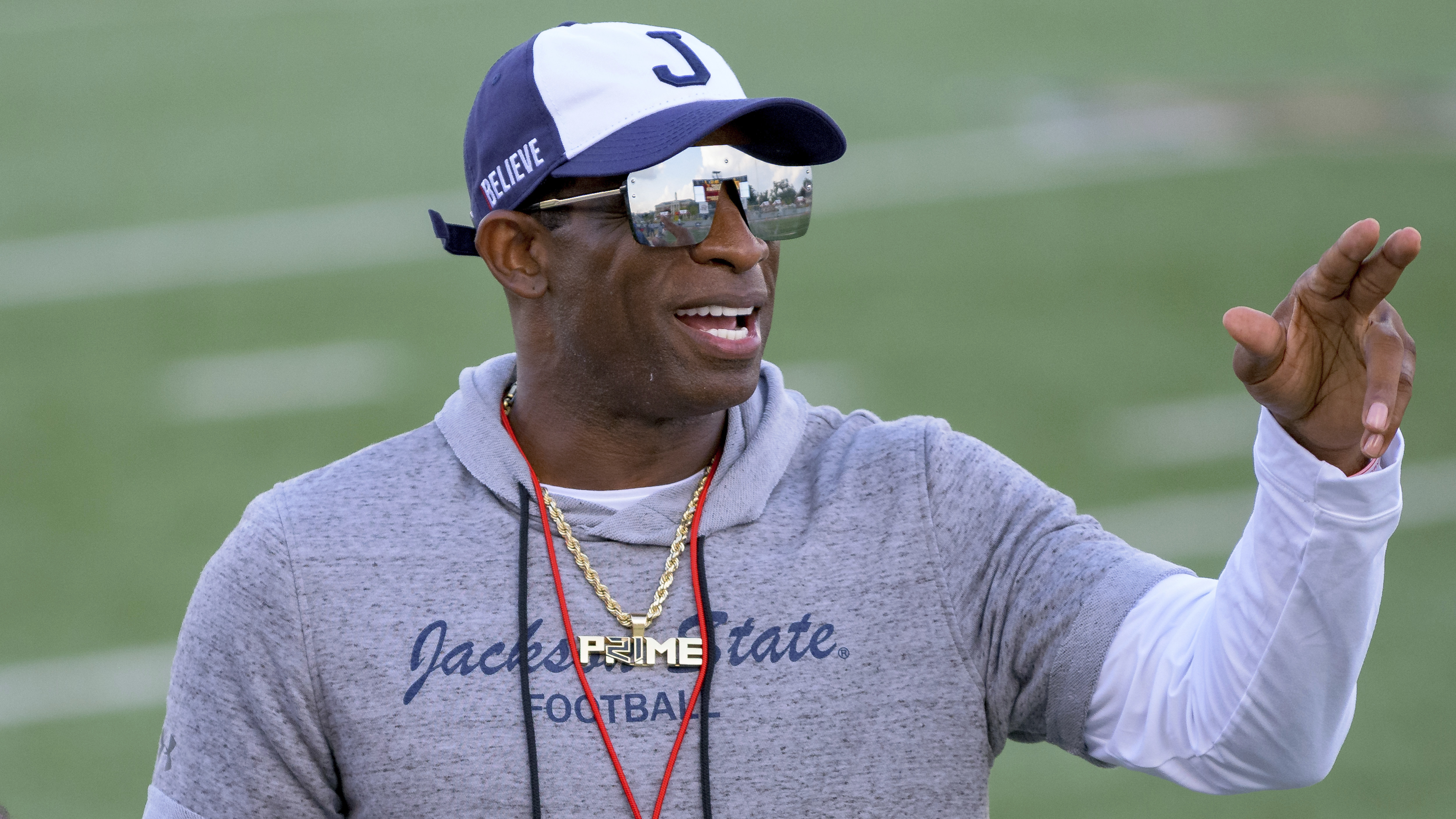 Deion Sanders makes most of rival coach's comments about sunglasses and hat