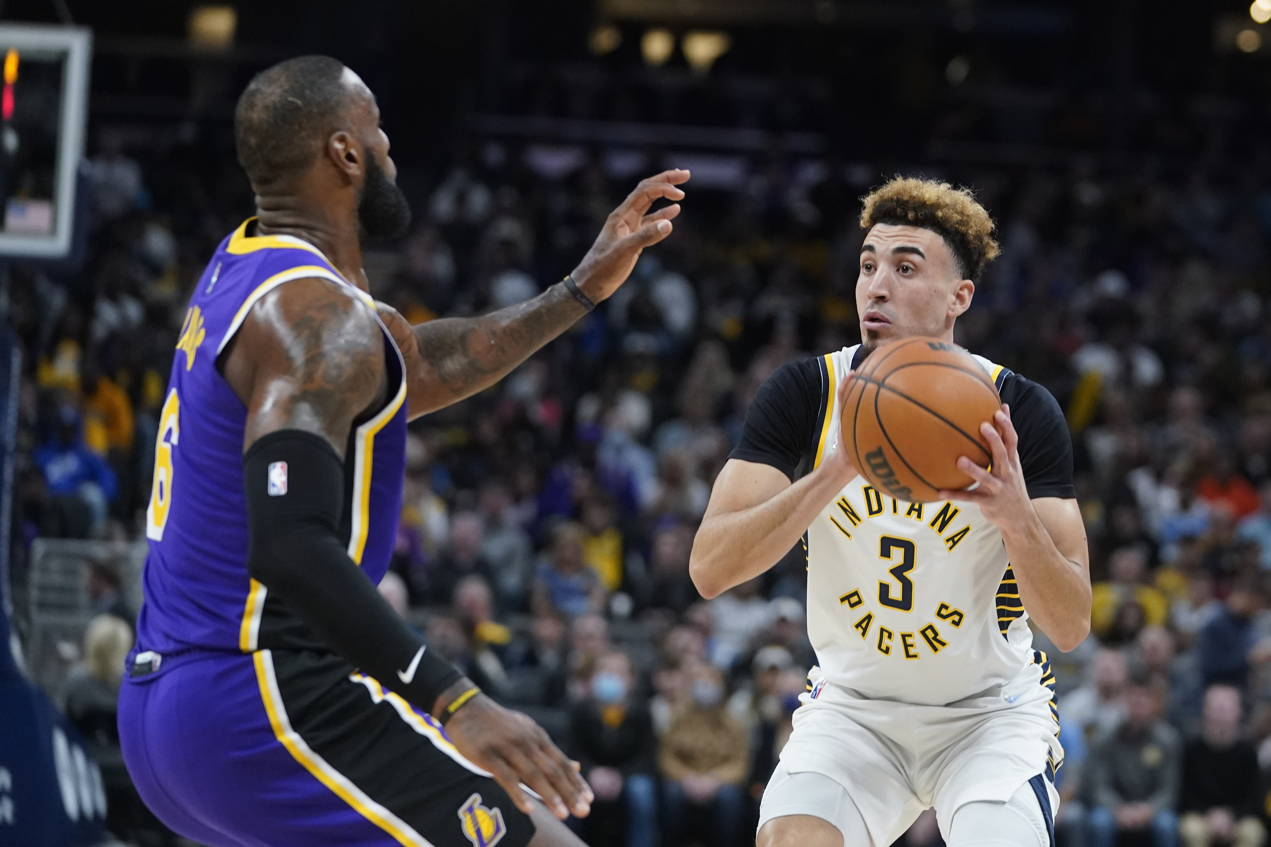 LeBron James Says Chris Duarte Is 'Beyond His Years' After Lakers Beat  Pacers in OT, News, Scores, Highlights, Stats, and Rumors