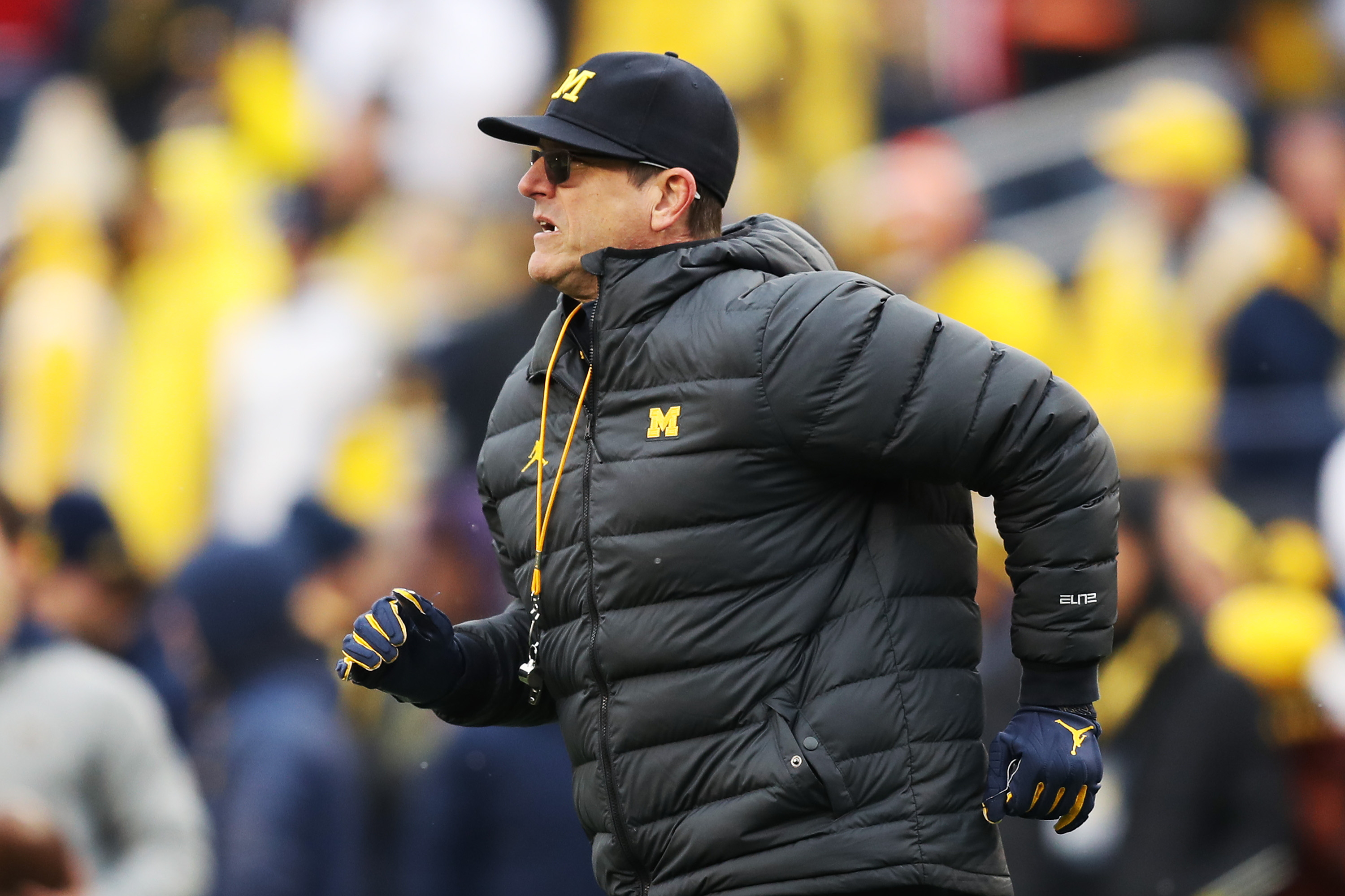 jim harbaugh calls out ohio state s trash talk after michigan s upset win bleacher report latest news videos and highlights