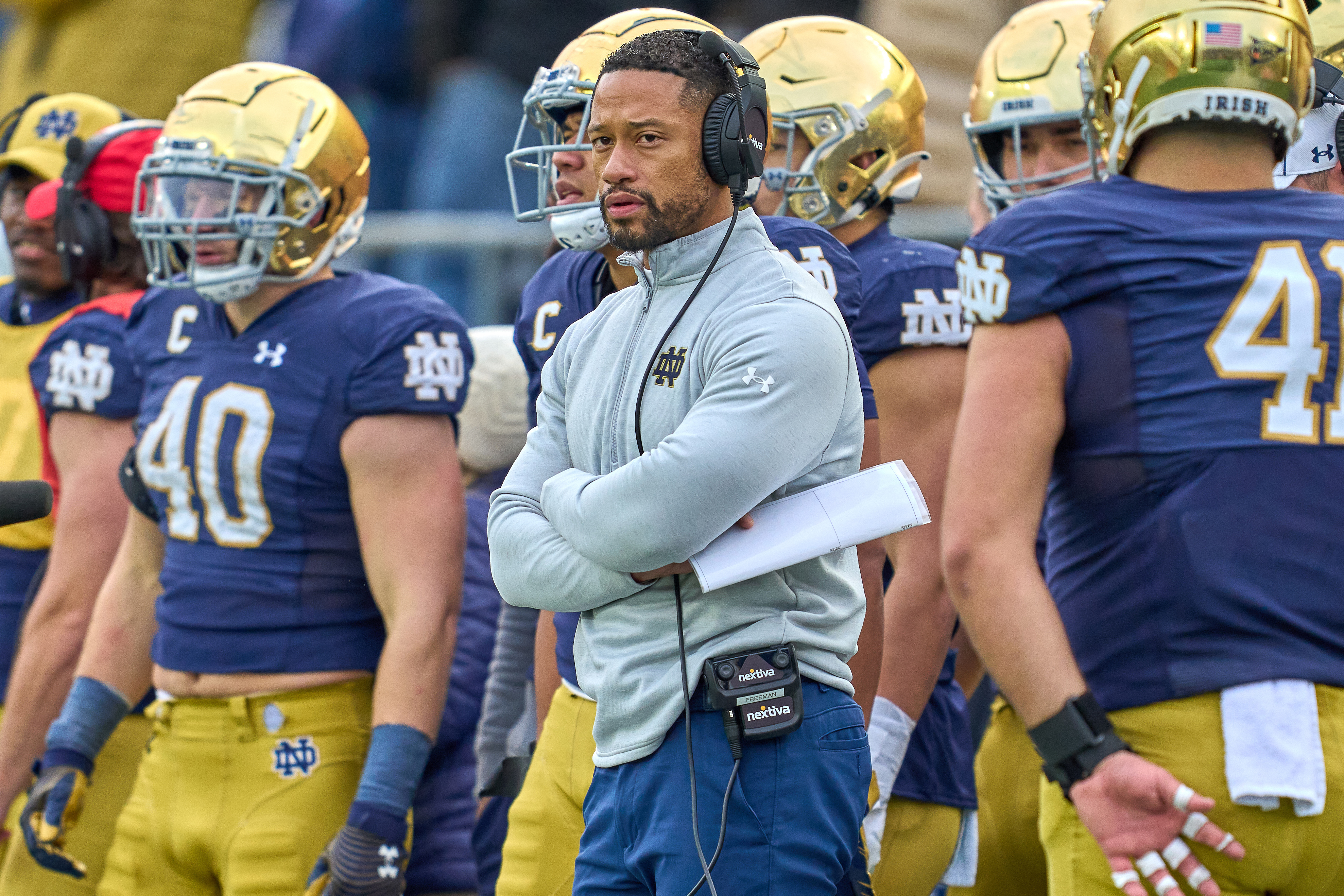 Report: Marcus Freeman Expected to Be Named Notre Dame HC After Brian Kelly Exit