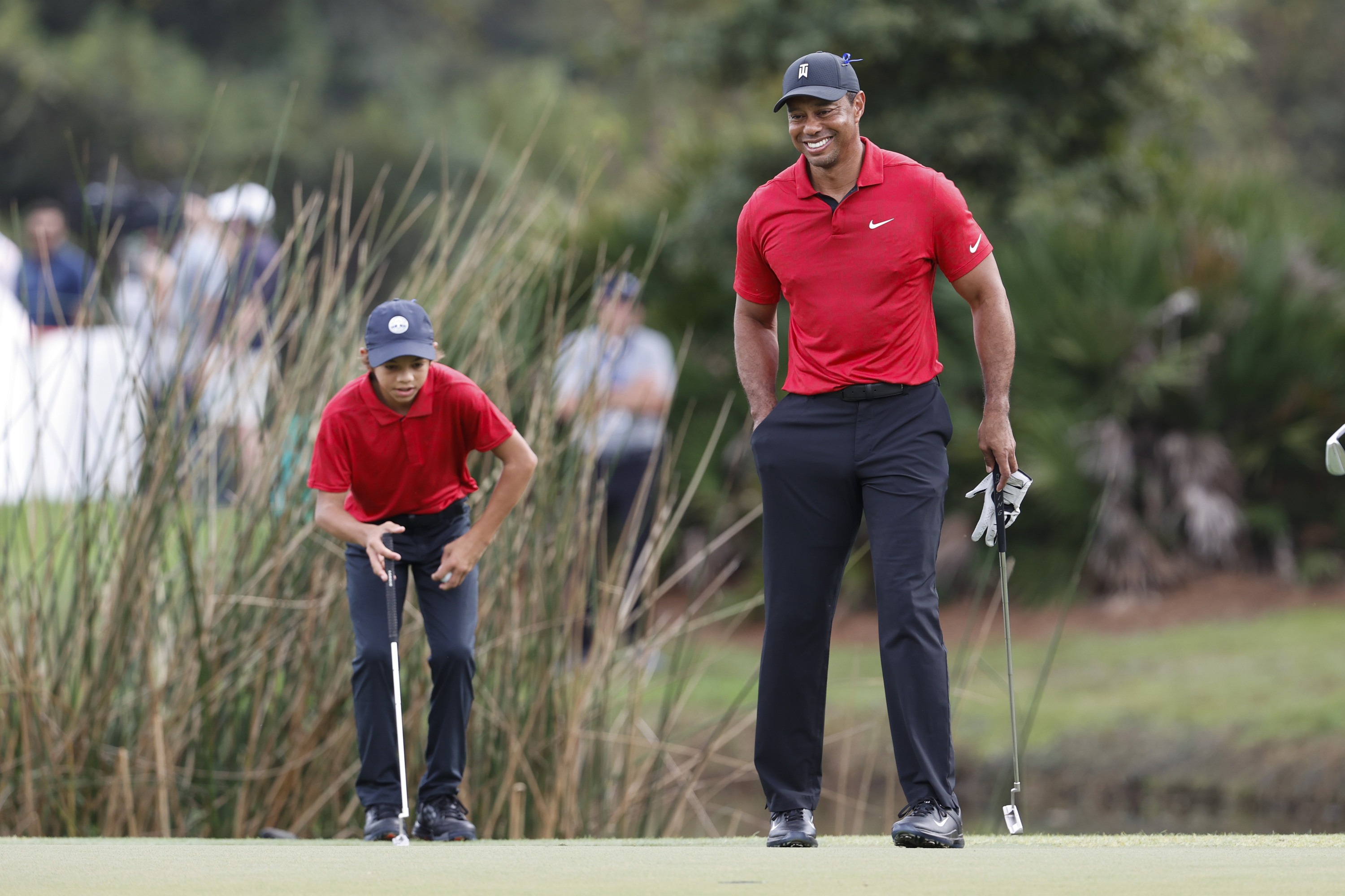 Tiger Woods and Son Charlie Play PNC Championship Together