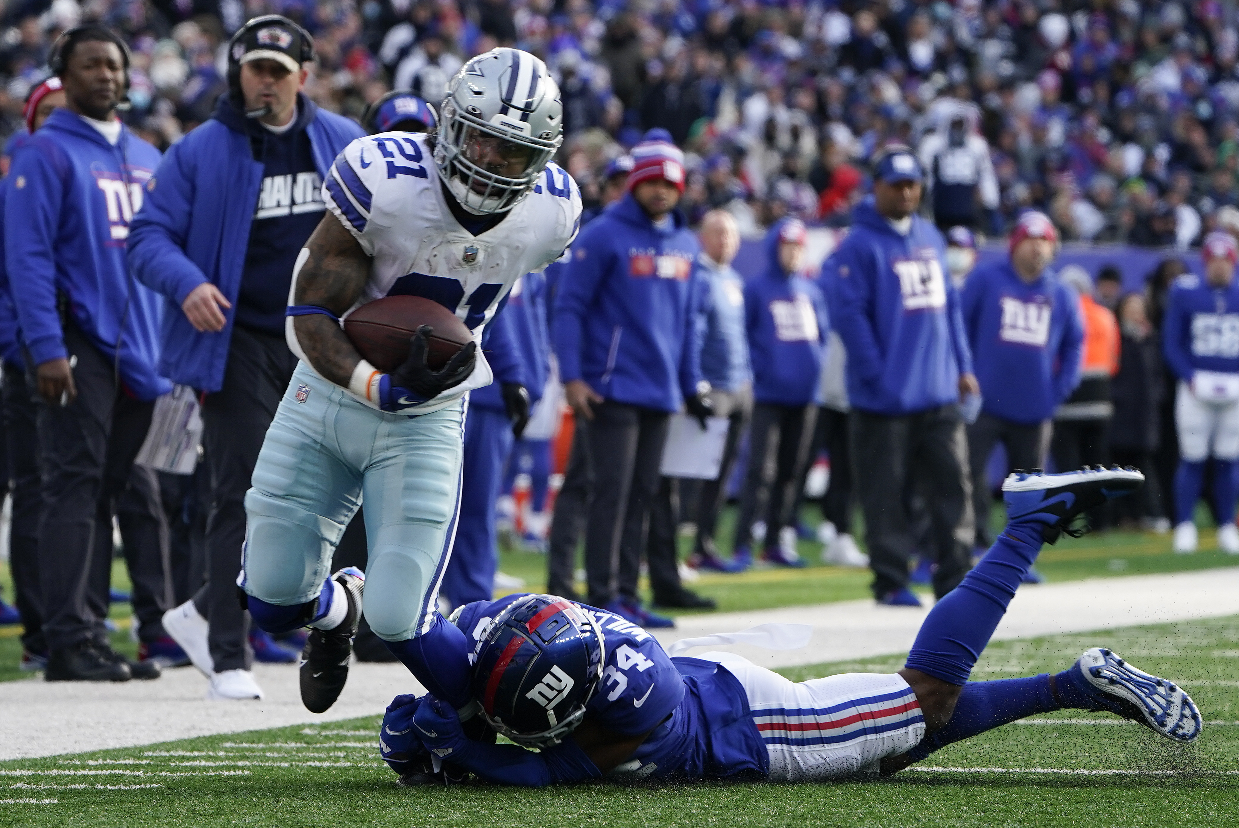 Dallas Cowboys beat New York Giants 21-6