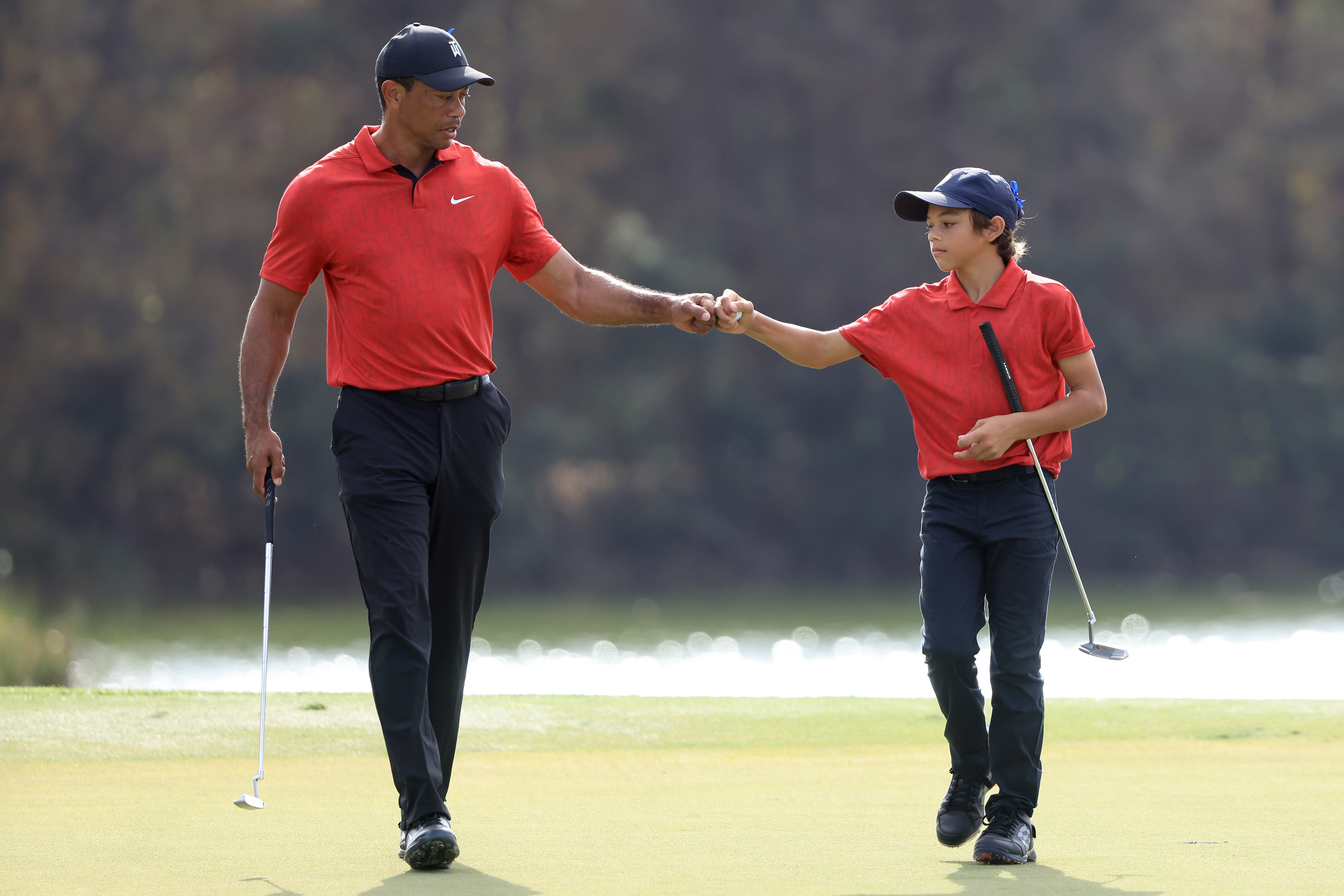 Tiger Woods and Son Charlie Play PNC Championship Together