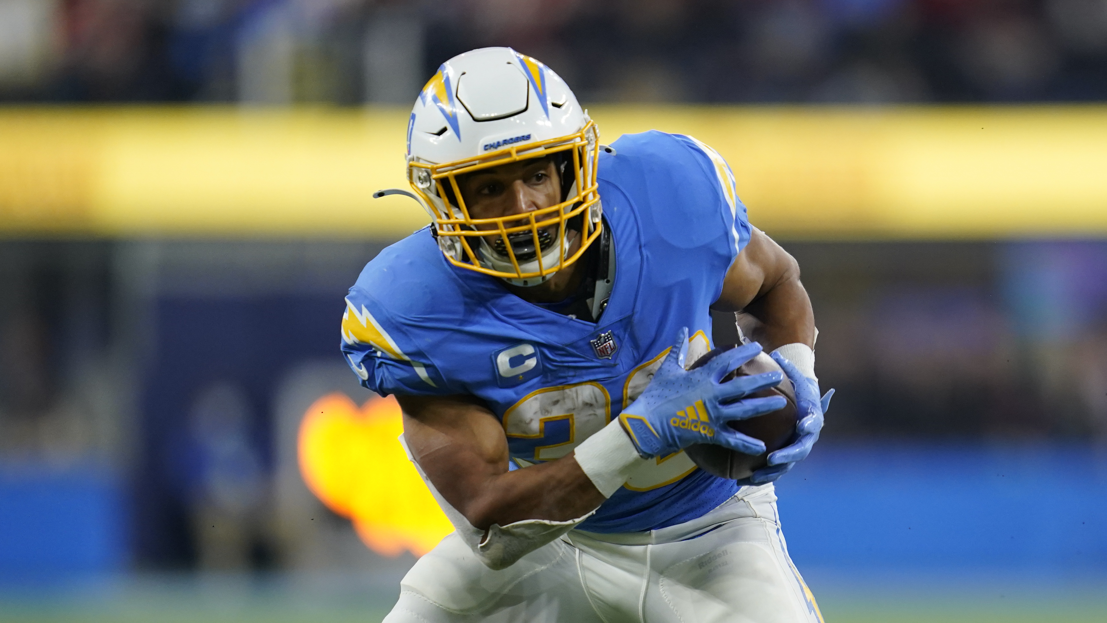 Los Angeles Chargers running back Austin Ekeler a href="https...