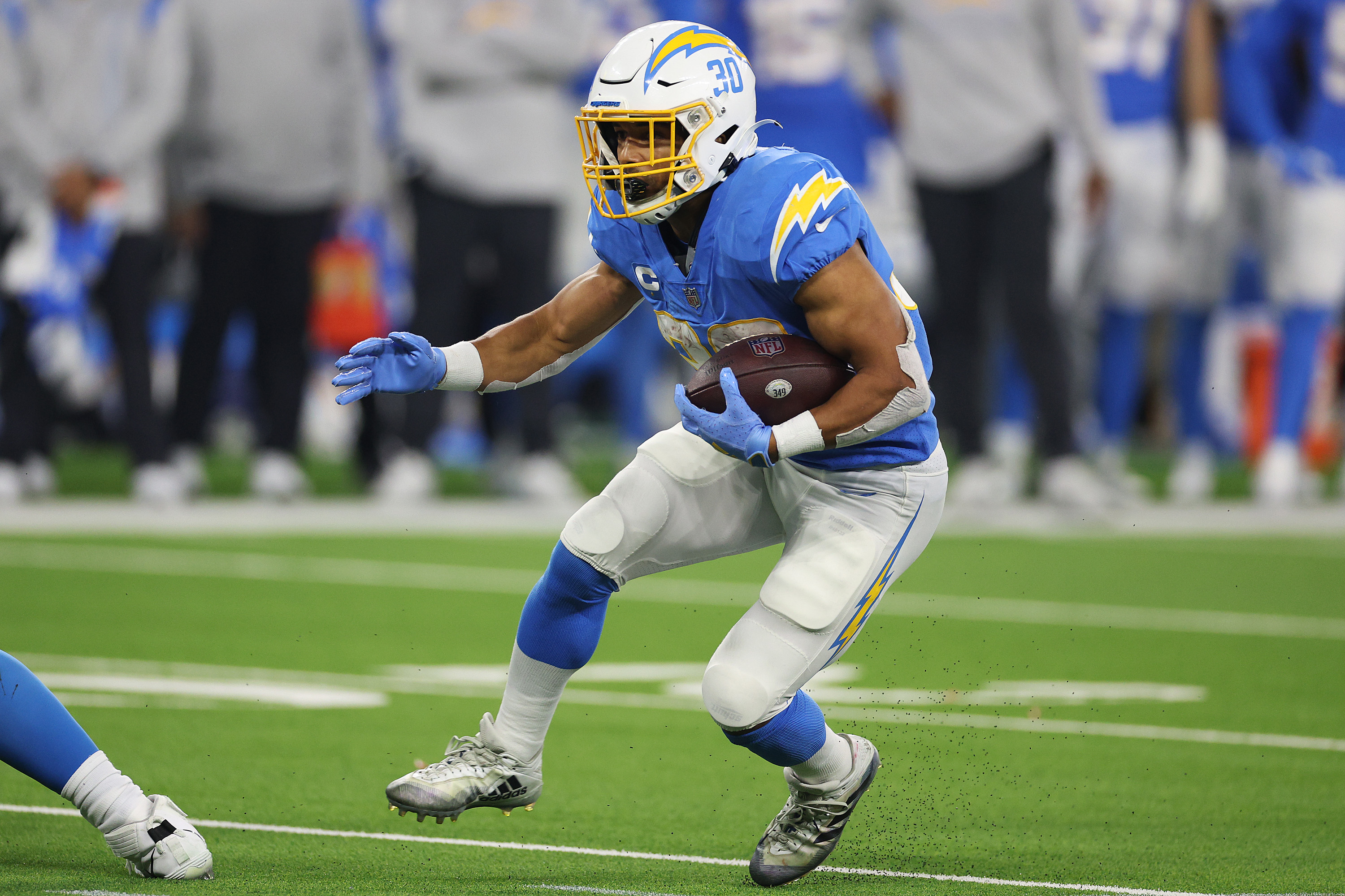 Chargers' RB Austin Ekeler (ankle) is listed as Doubtful for