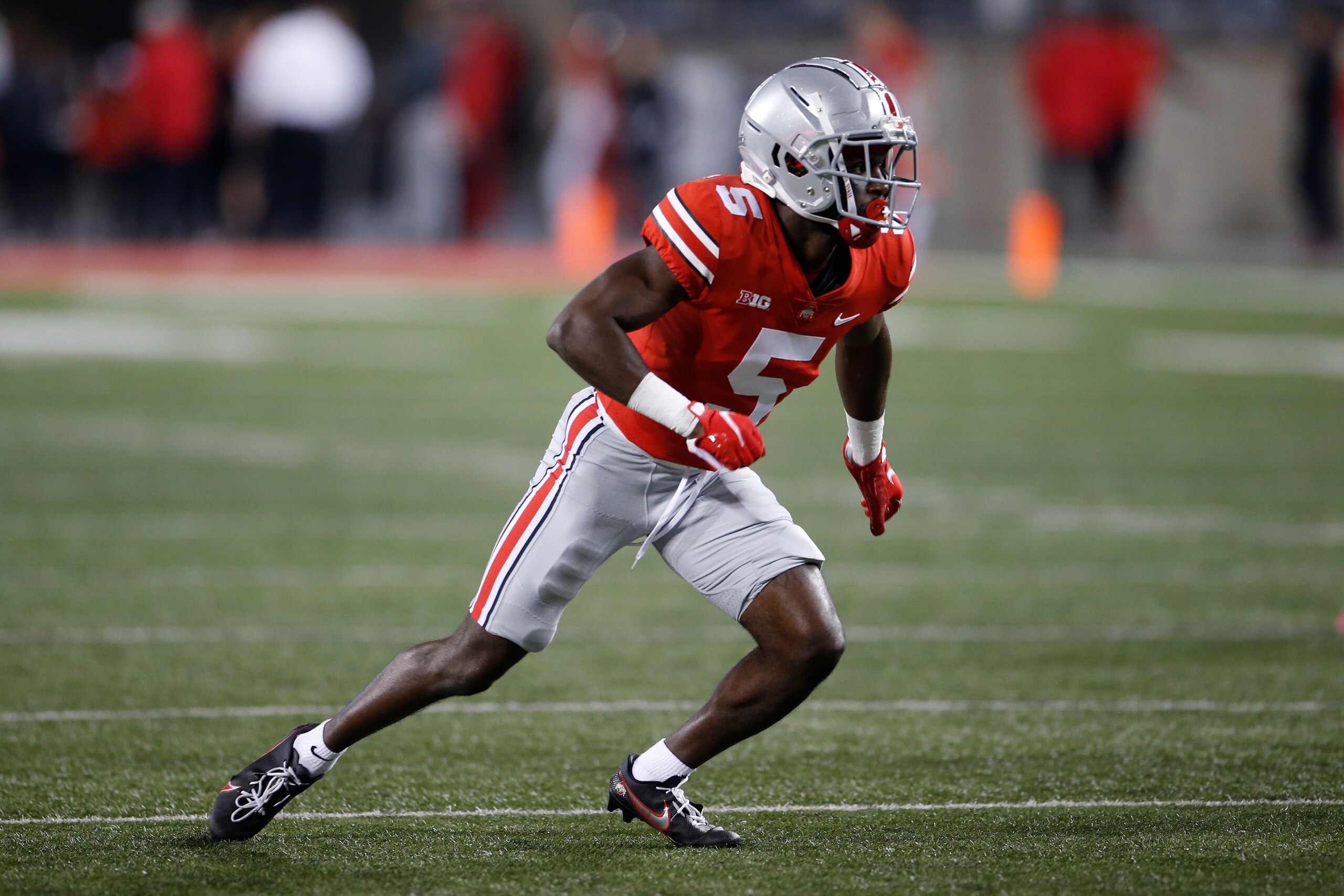 Ohio State defensive back Marcus Williamson plays against Akron during an NCAA college football game Saturday, Sept. 25, 2021, in Columbus, Ohio. (AP Photo/Jay LaPrete)
